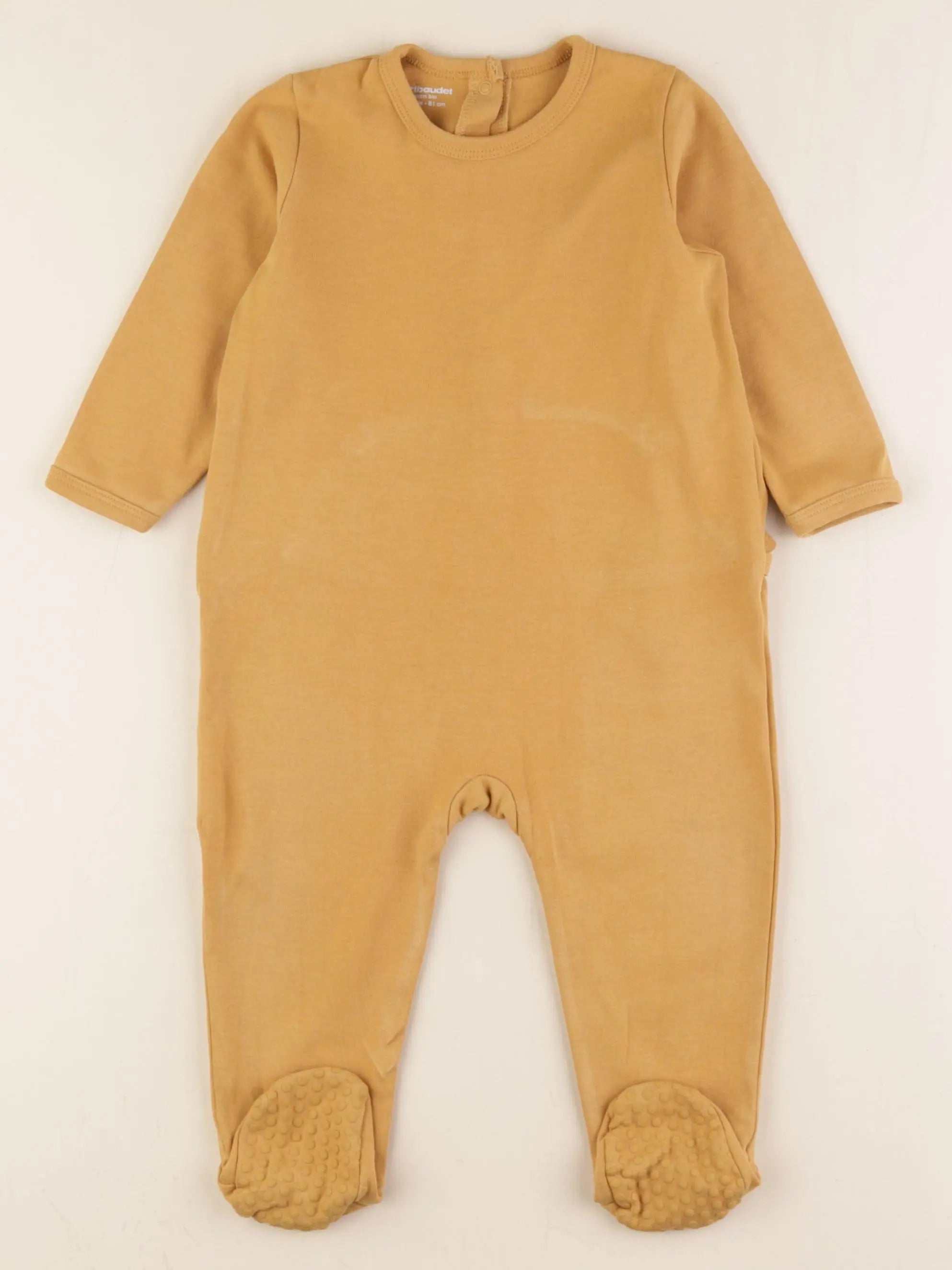 Vertbaudet - pyjama coton jaune - 12 mois