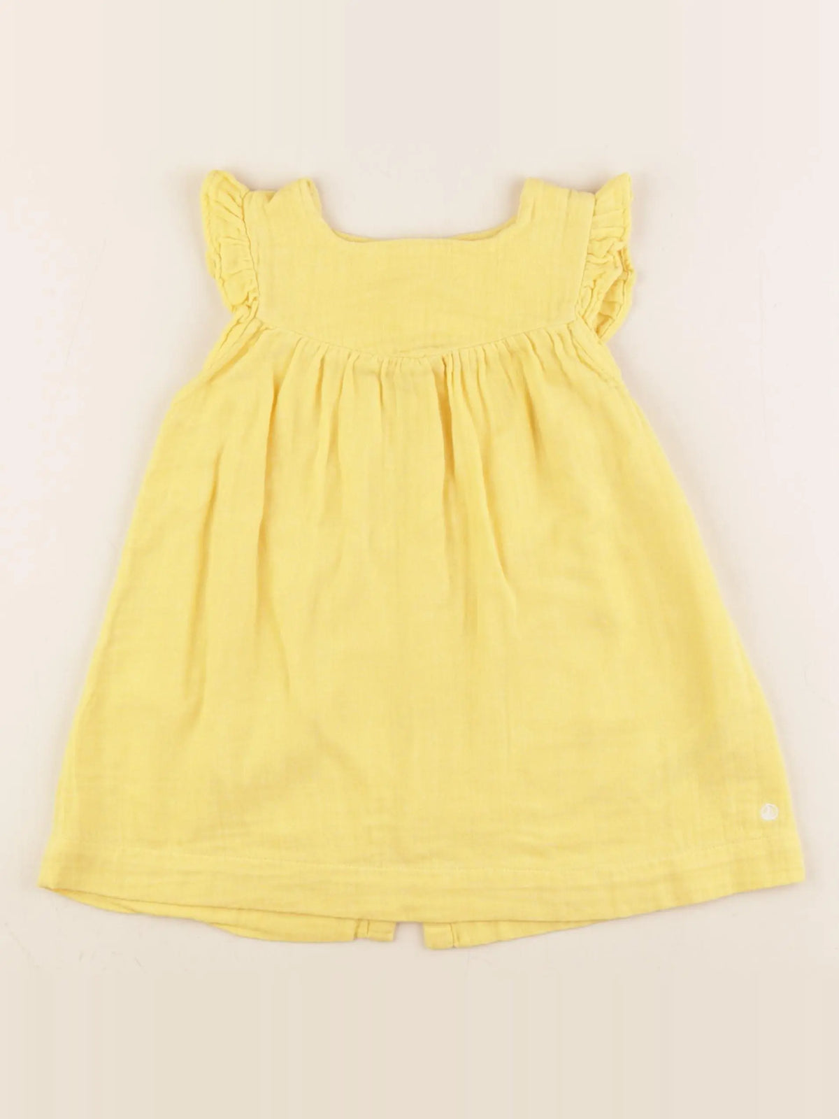 Petit Bateau - robe jaune - 18 mois