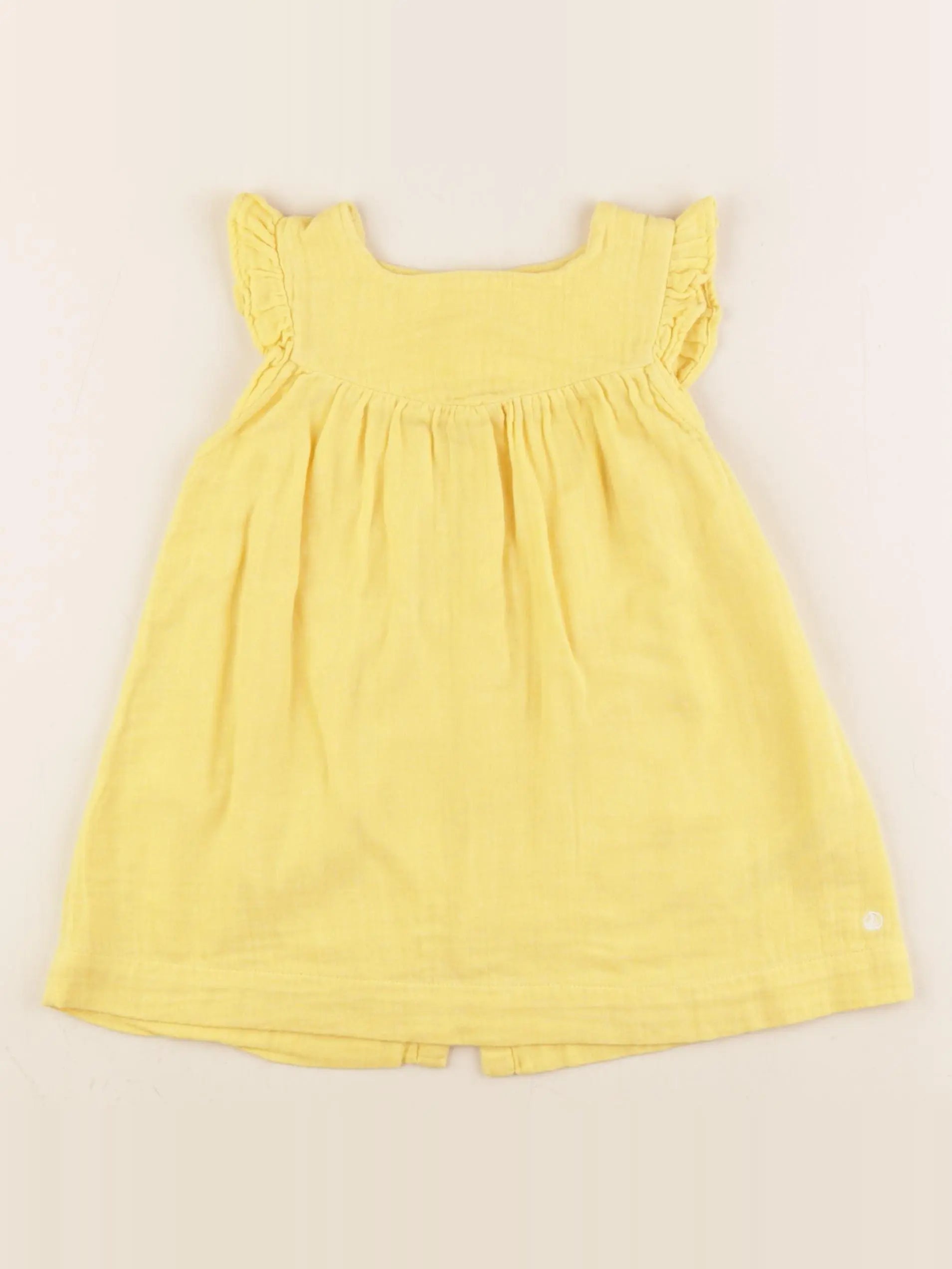 Petit Bateau - robe jaune - 18 mois