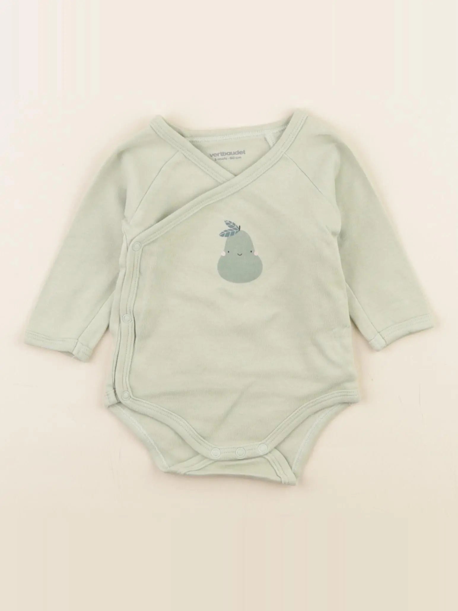 Vertbaudet - body vert - 3 mois