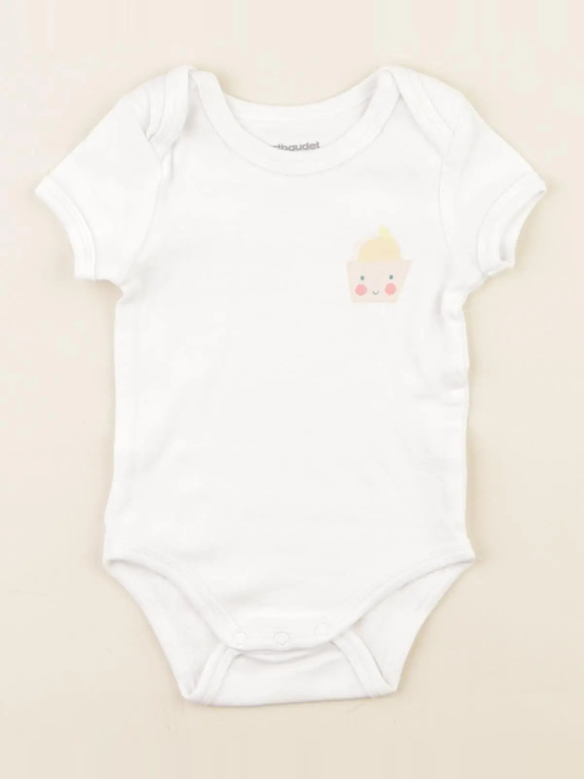 Vertbaudet - body blanc - 3 mois