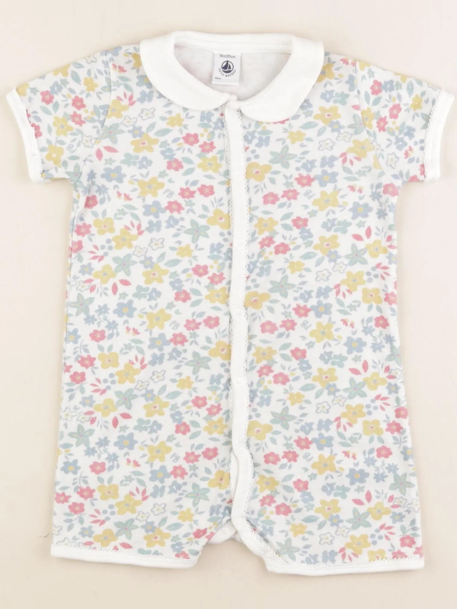 Petit Bateau - pyjama coton multicolore - 18 mois
