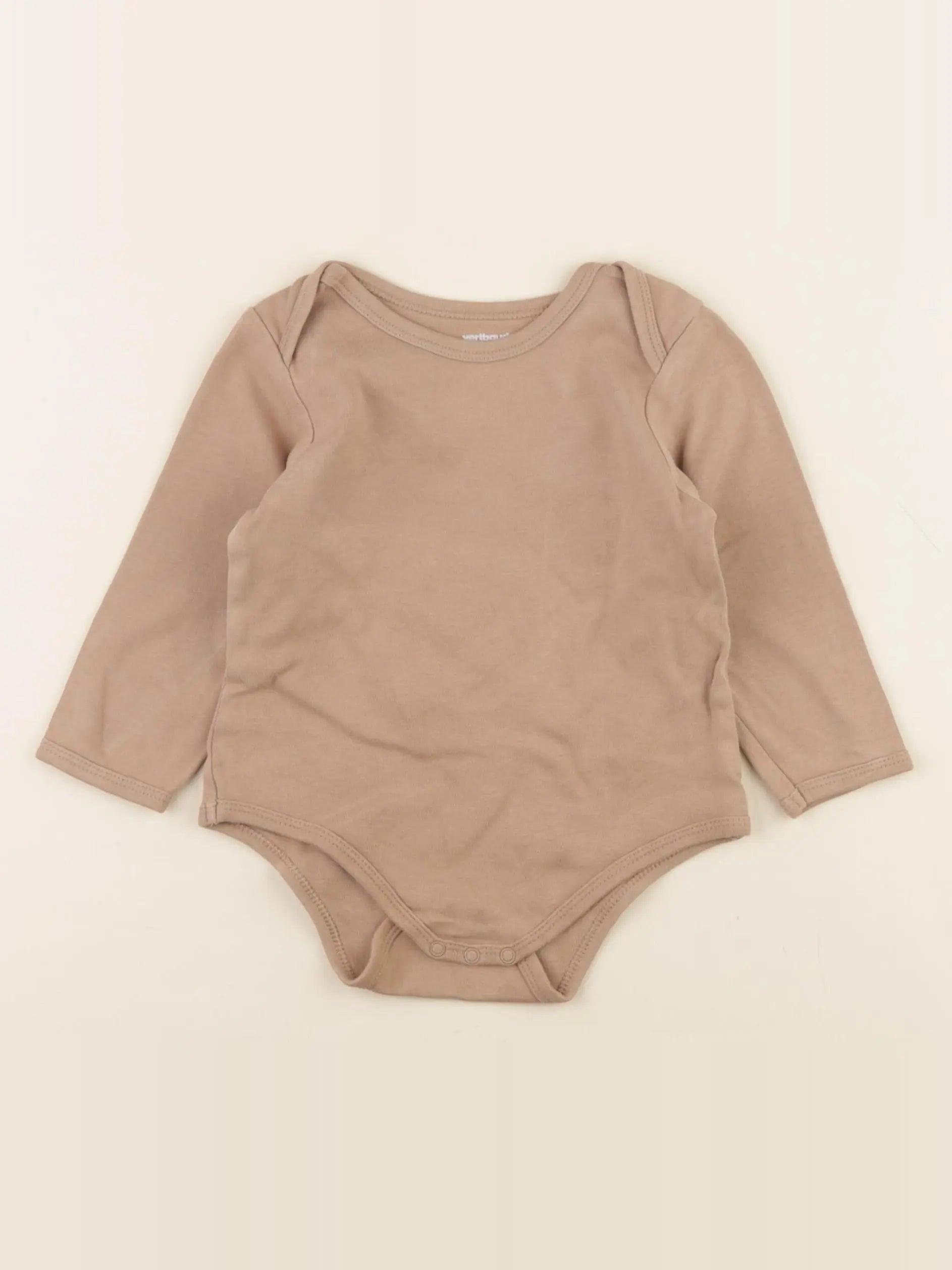 Vertbaudet - body marron - 24 mois