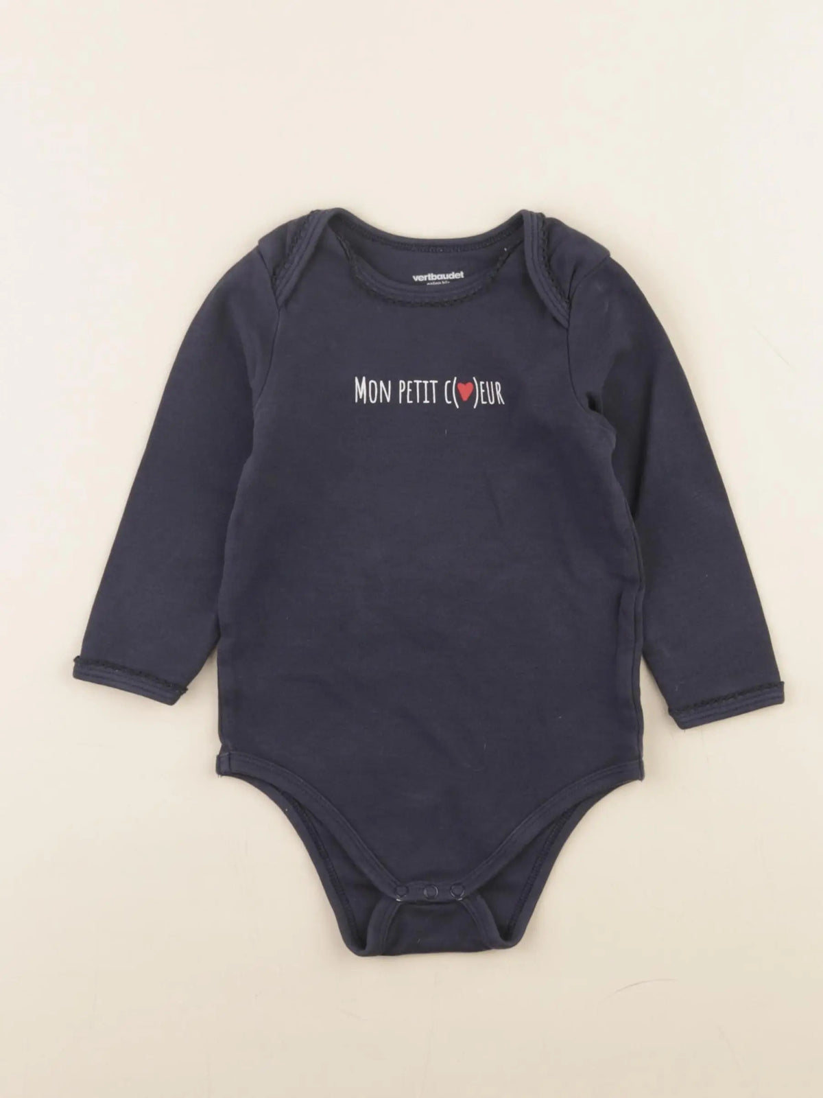 Vertbaudet - body bleu - 18 mois