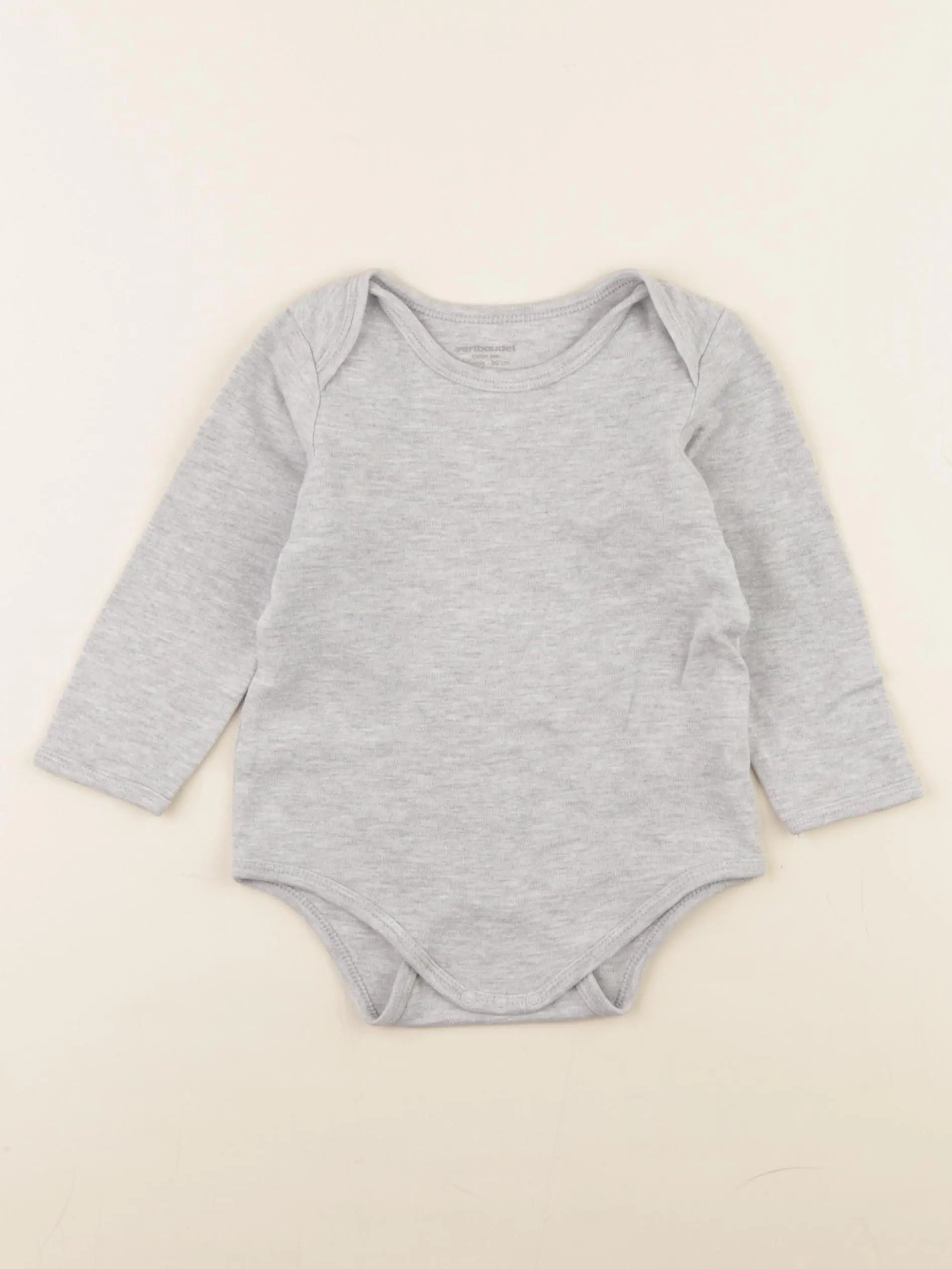Vertbaudet - body gris - 24 mois