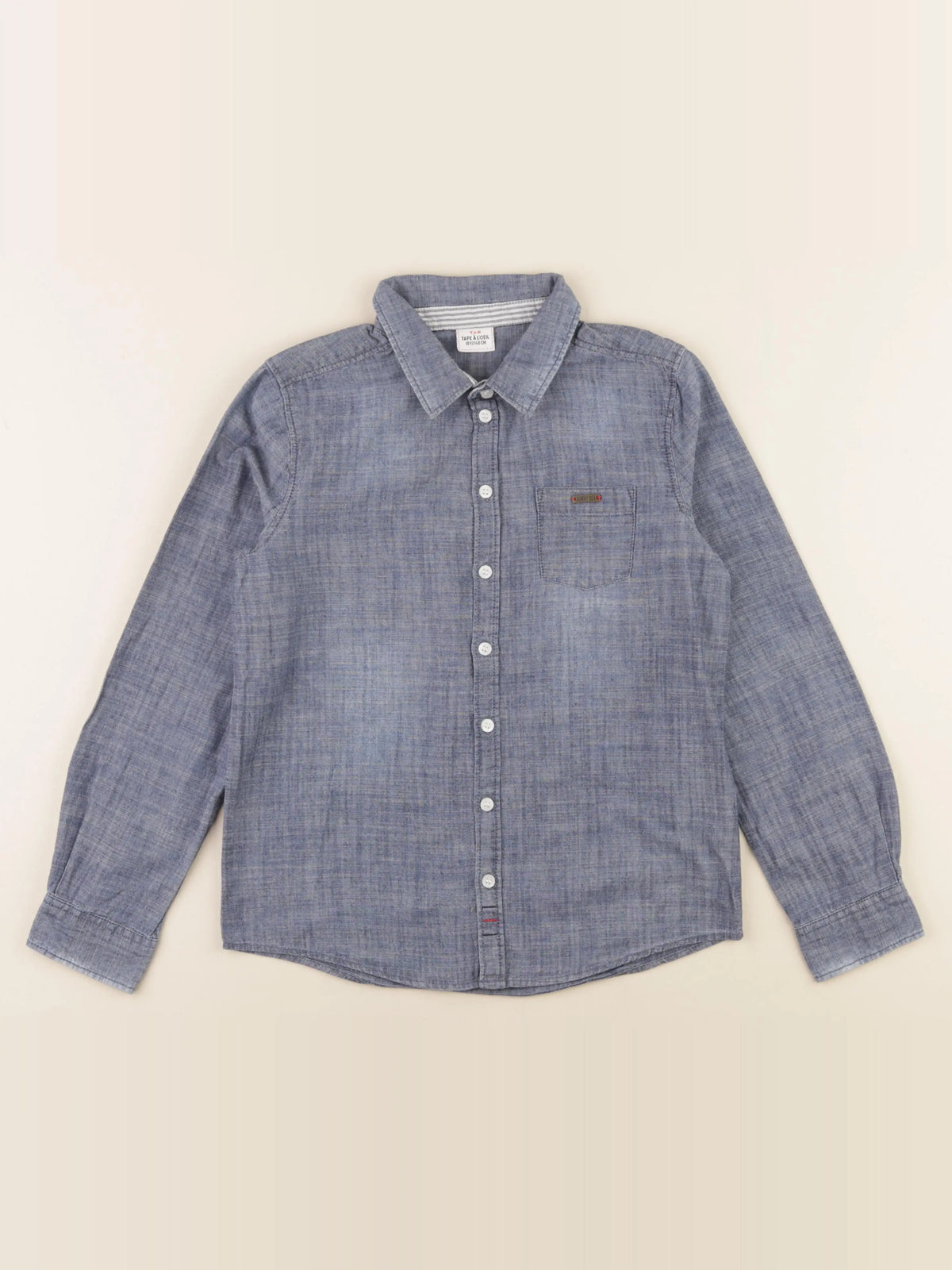Tape à l'oeil - chemise bleu - 10 ans