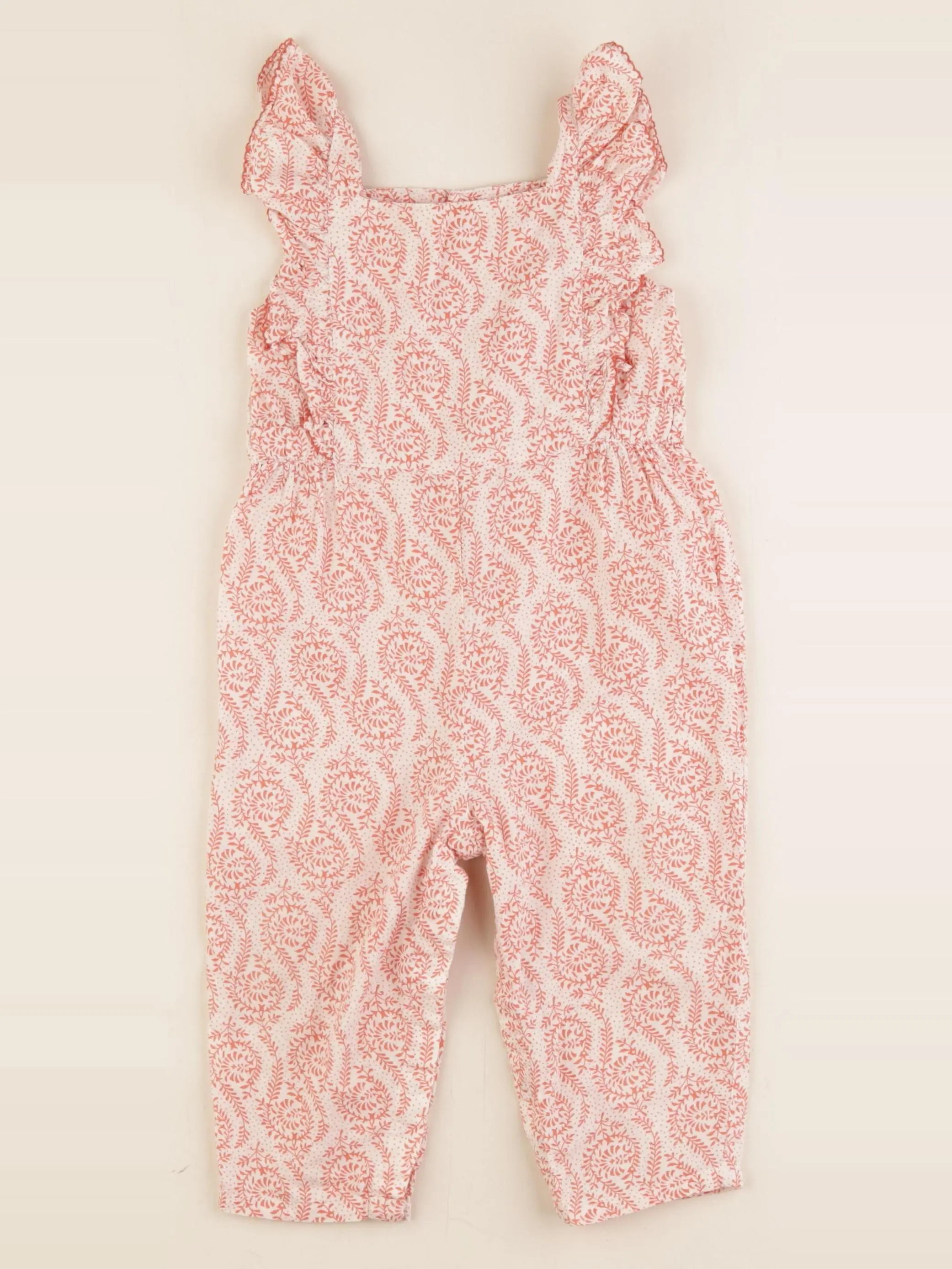 Boutchou - combinaison blanc, orange - 18 mois