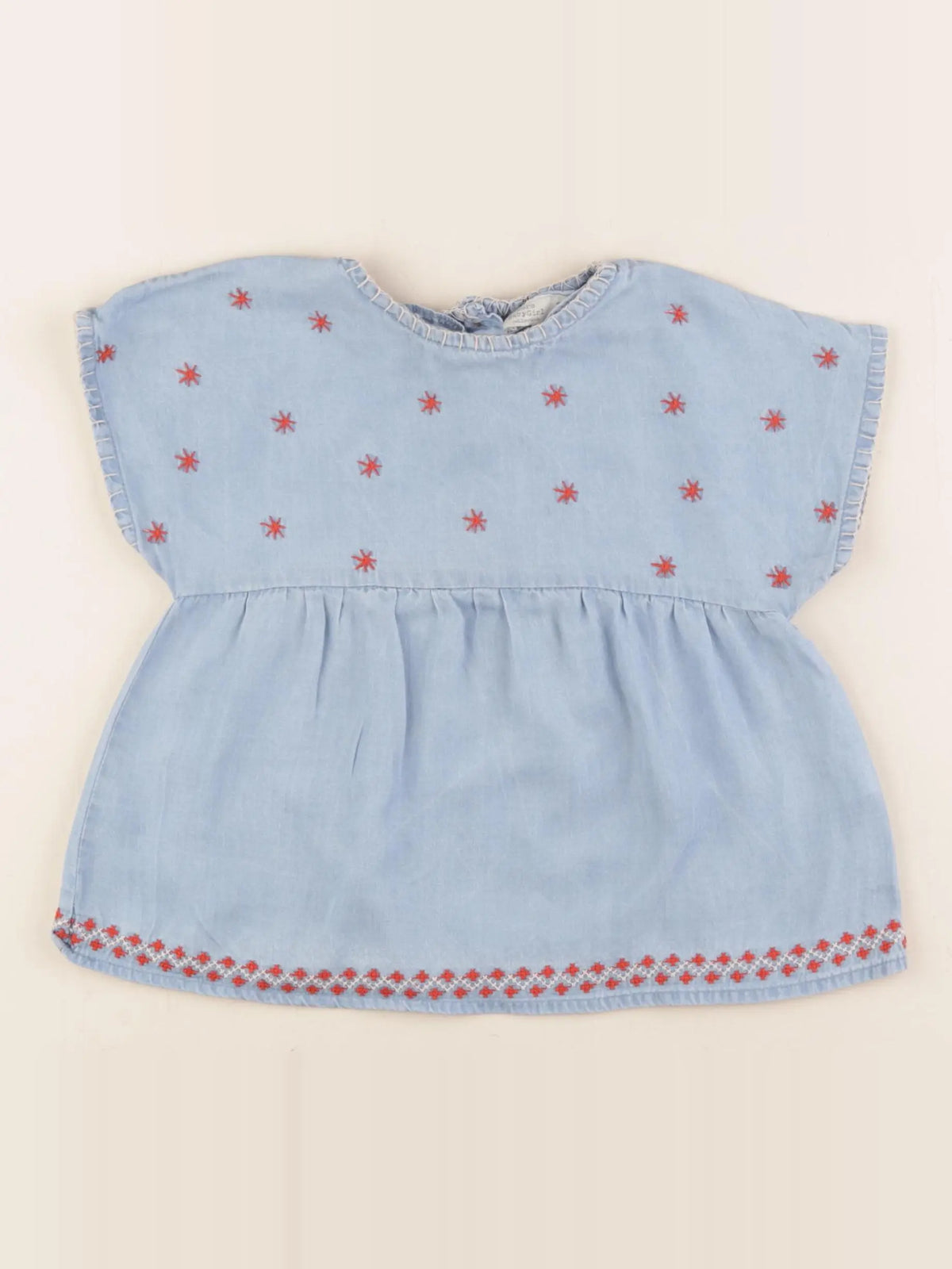 Zara - blouse bleu - 18/24 mois