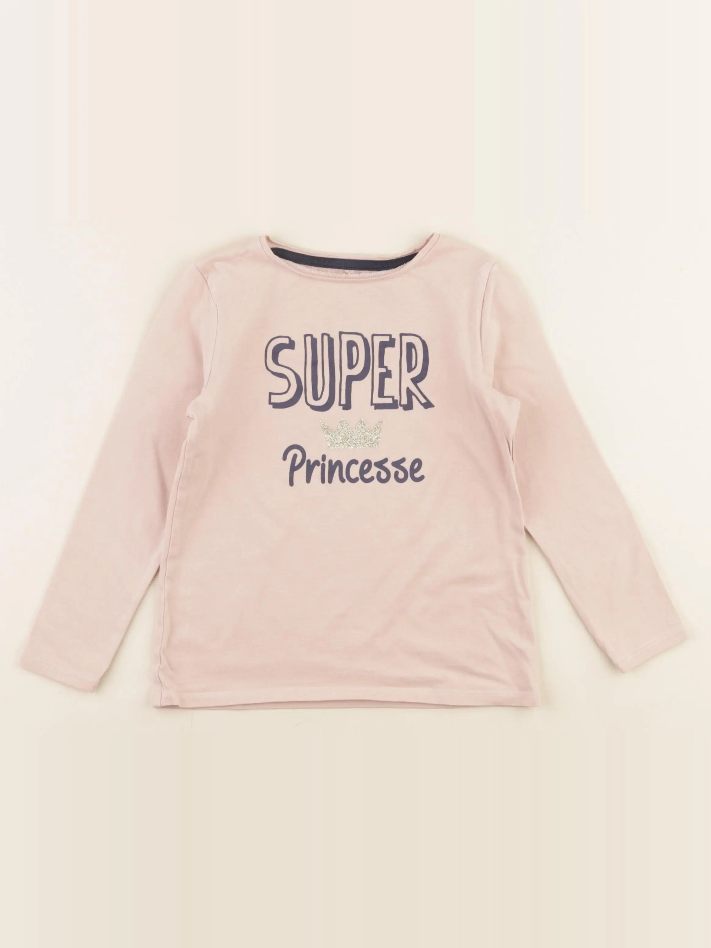 Vertbaudet - tee-shirt rose - 5 ans