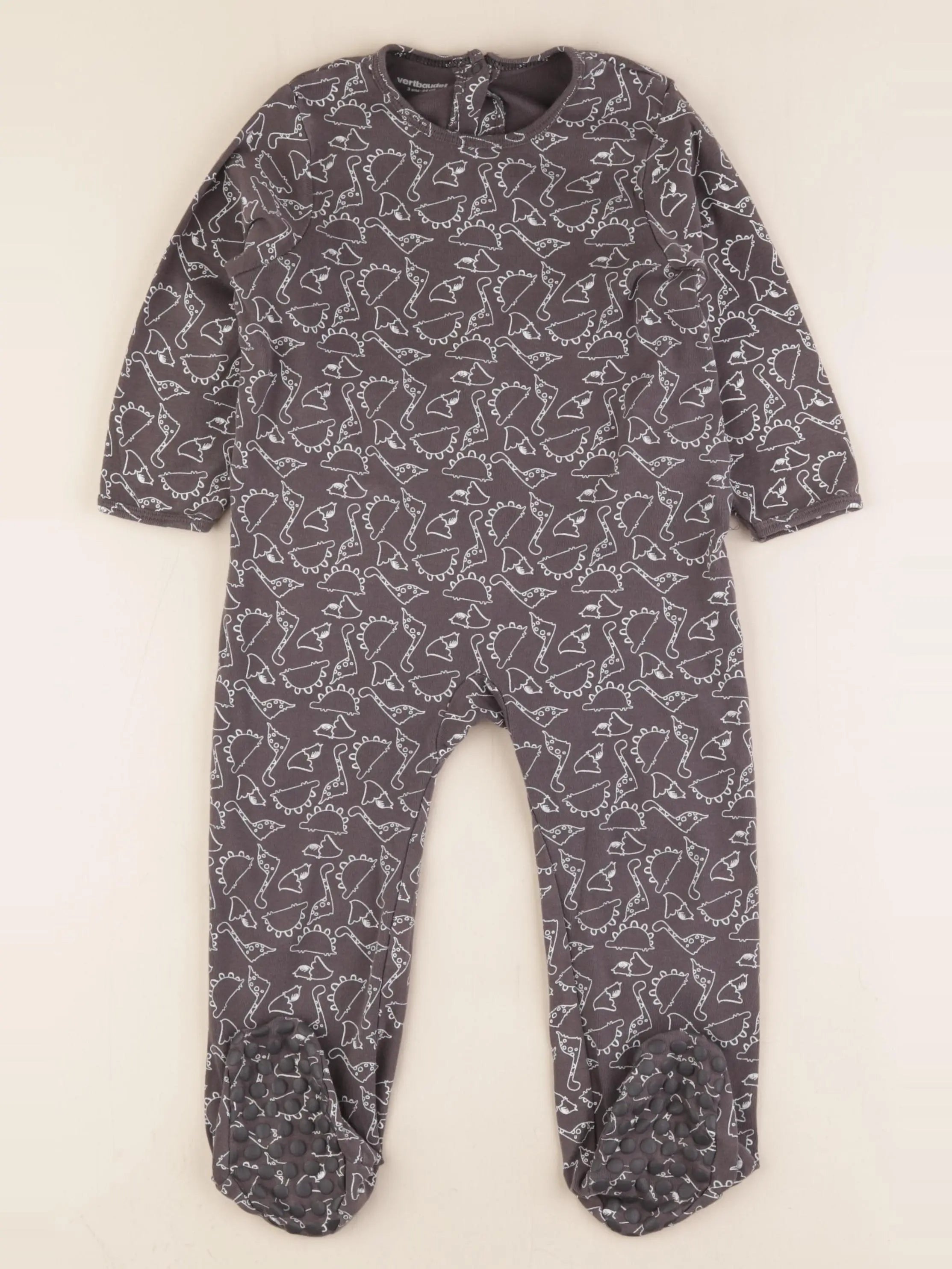 Vertbaudet - pyjama coton gris - 3 ans
