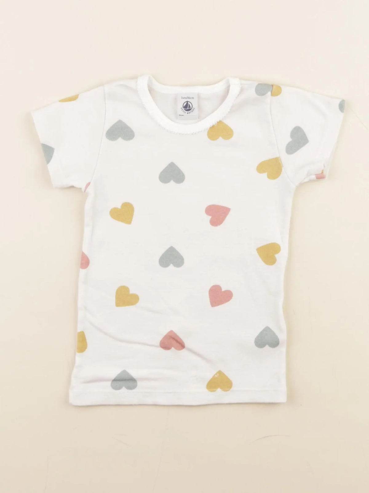 Petit Bateau - maillot de corps blanc - 2 ans