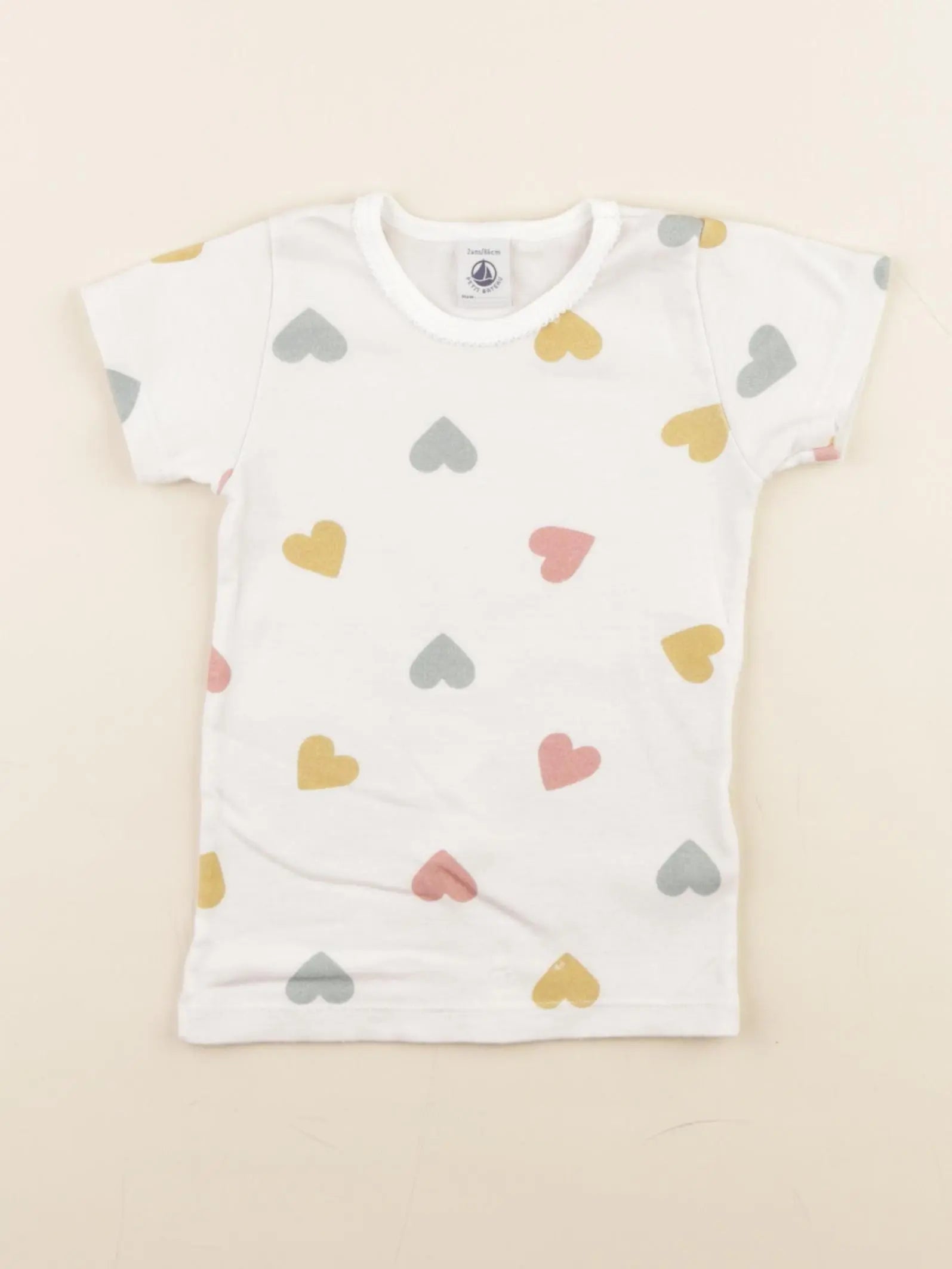 Petit Bateau - maillot de corps blanc - 2 ans