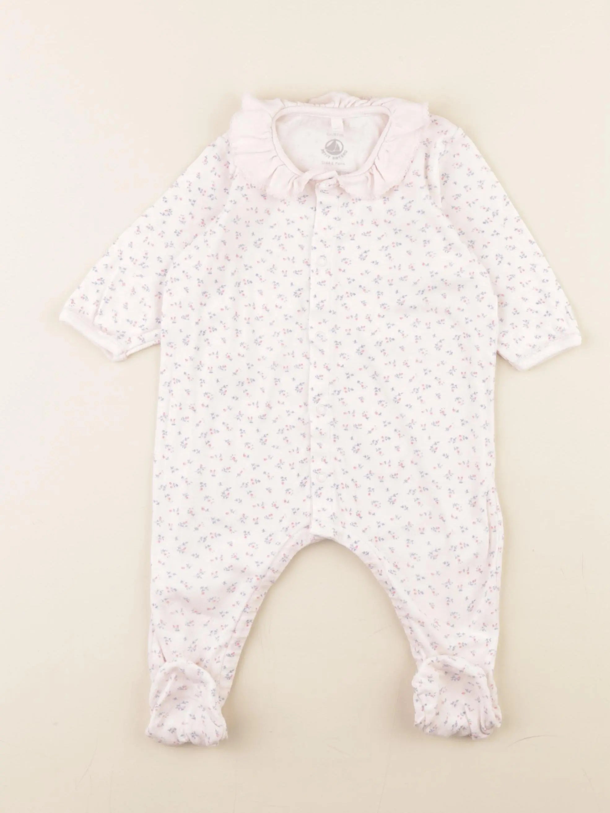 Petit Bateau - pyjama coton rose - 6 mois