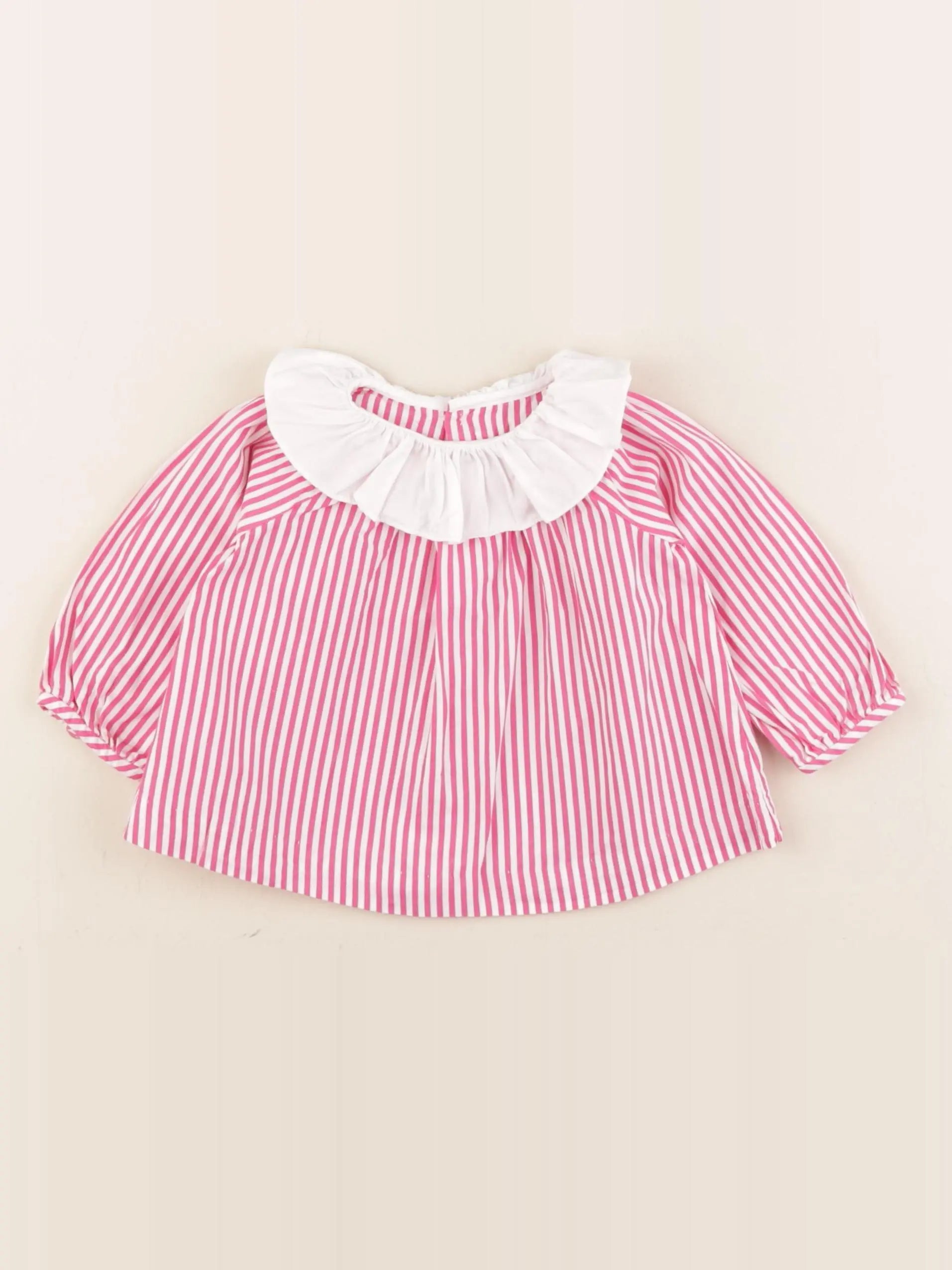 Jacadi - blouse blanc, rose - 6 mois