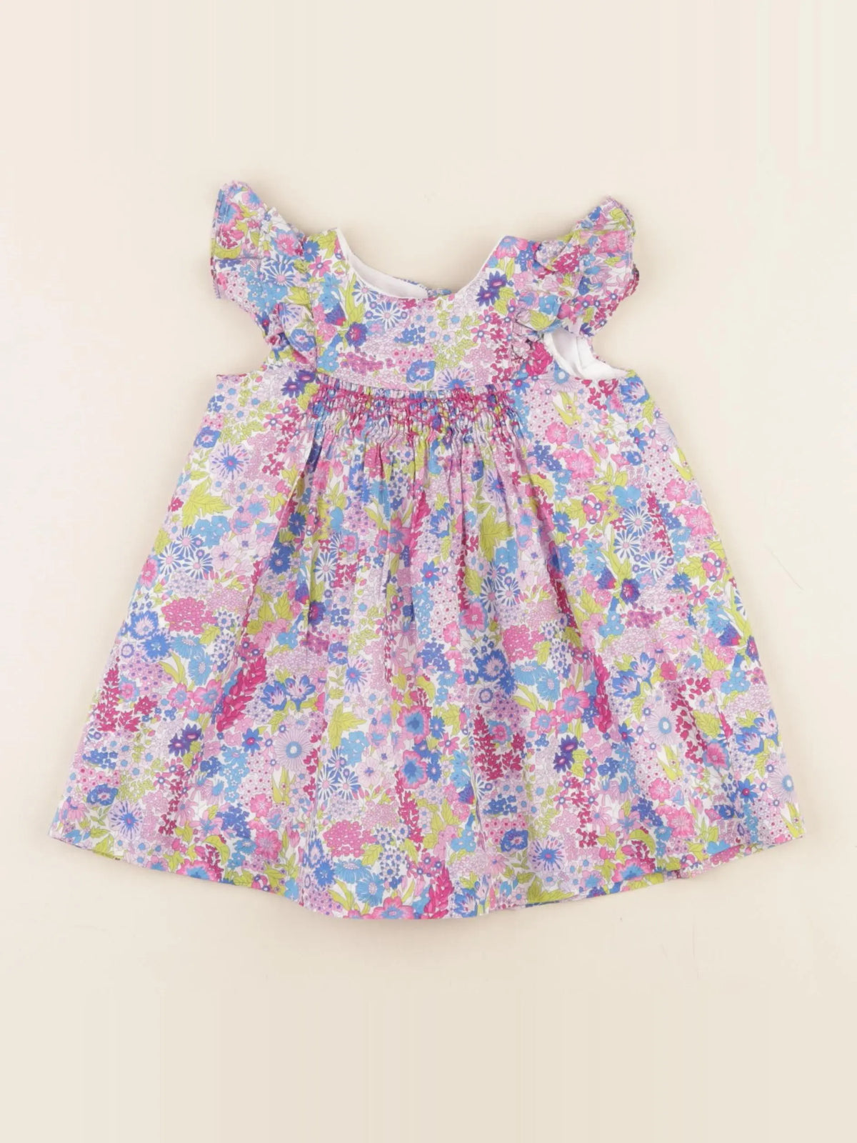 Jacadi - robe liberty multicolore - 6 mois
