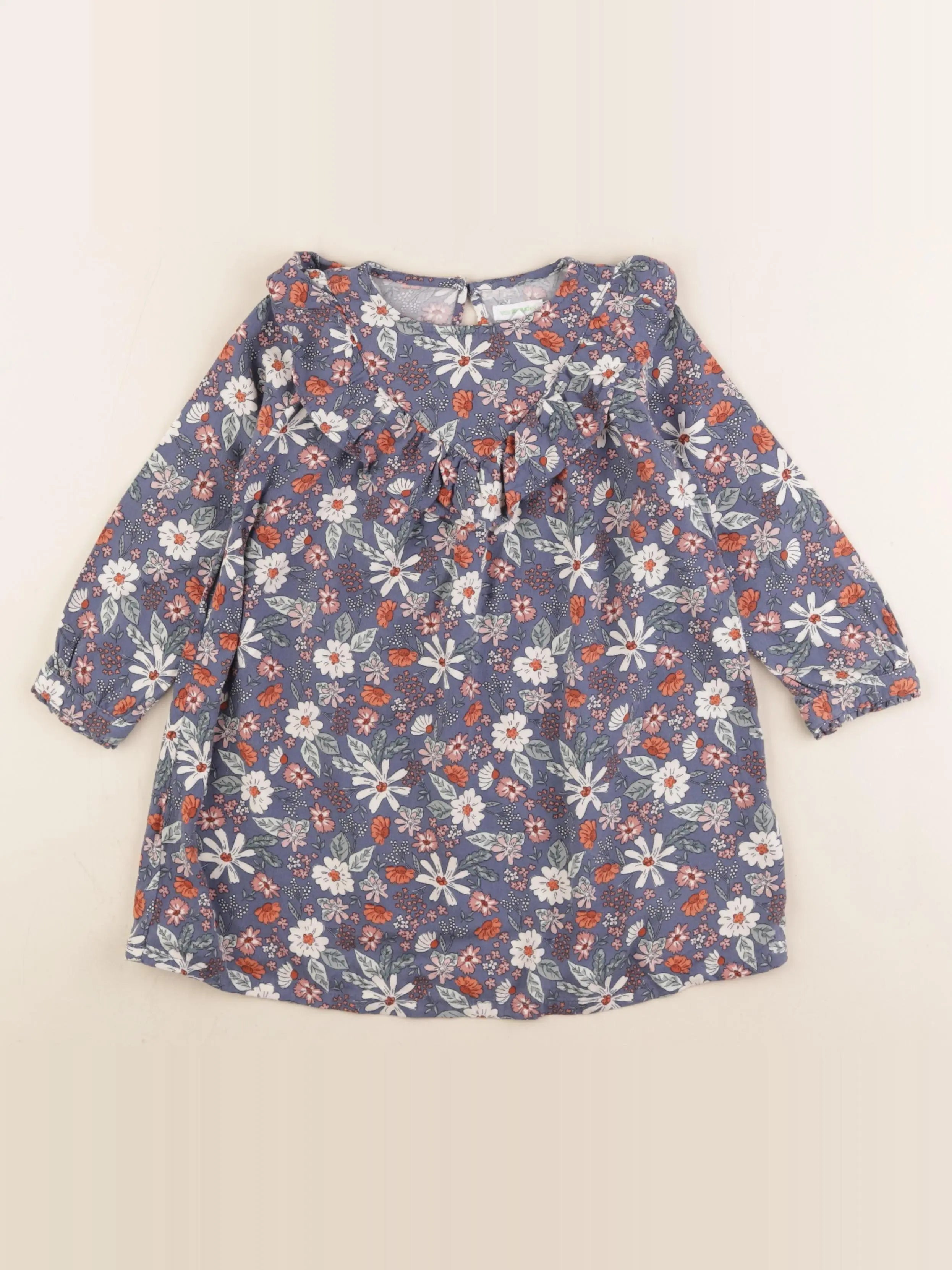 Vertbaudet - robe bleu - 3 ans