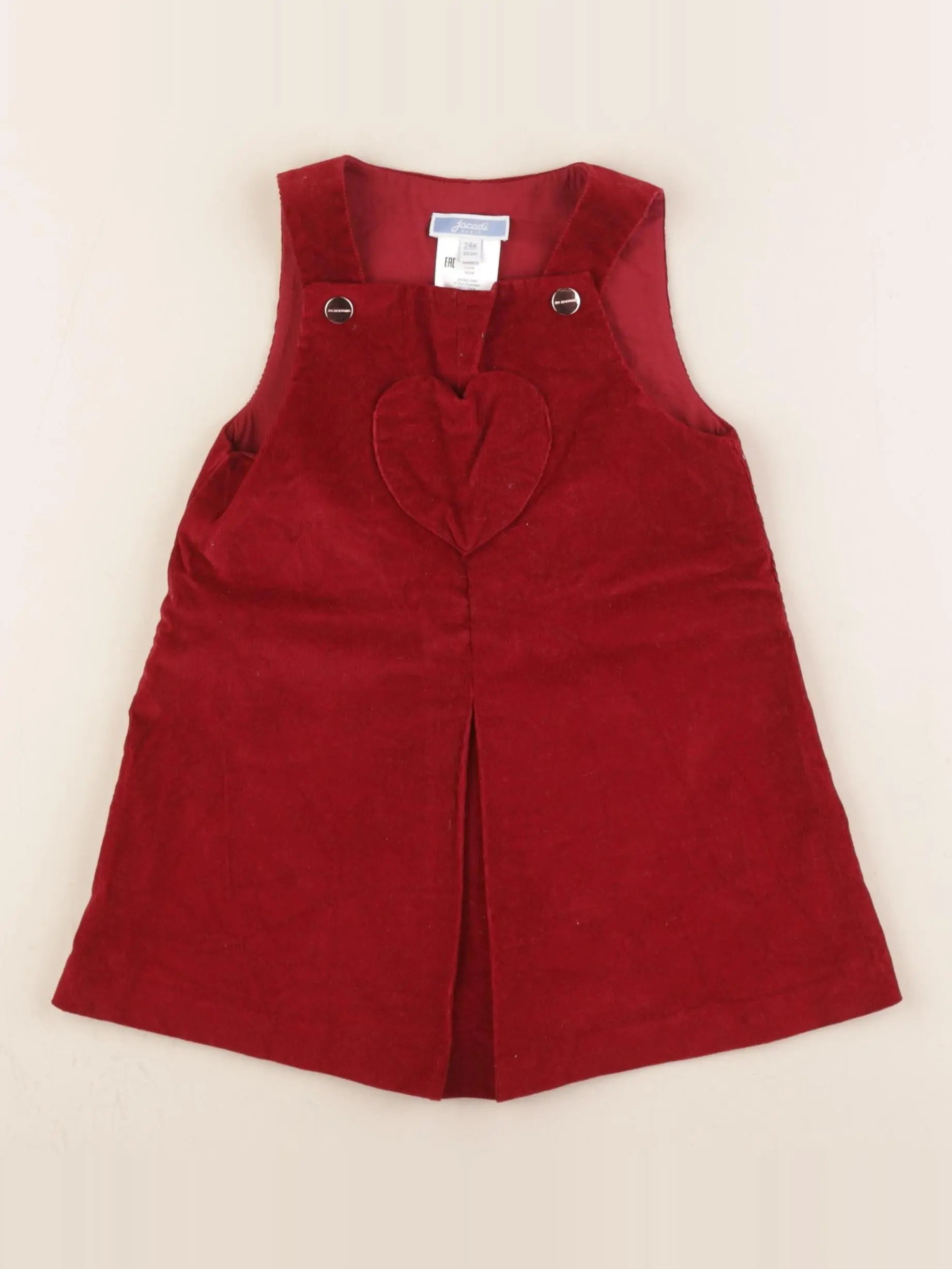 Jacadi - robe rouge - 24 mois
