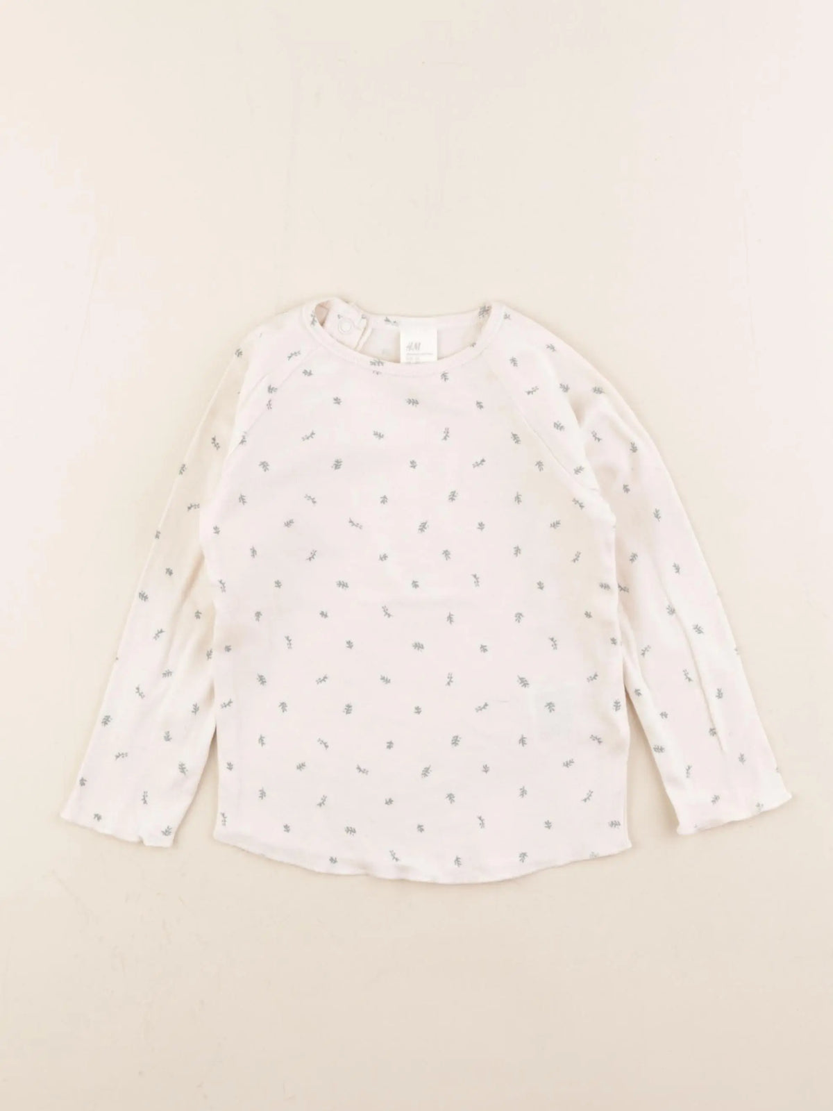H&M - tee-shirt beige - 18/24 mois