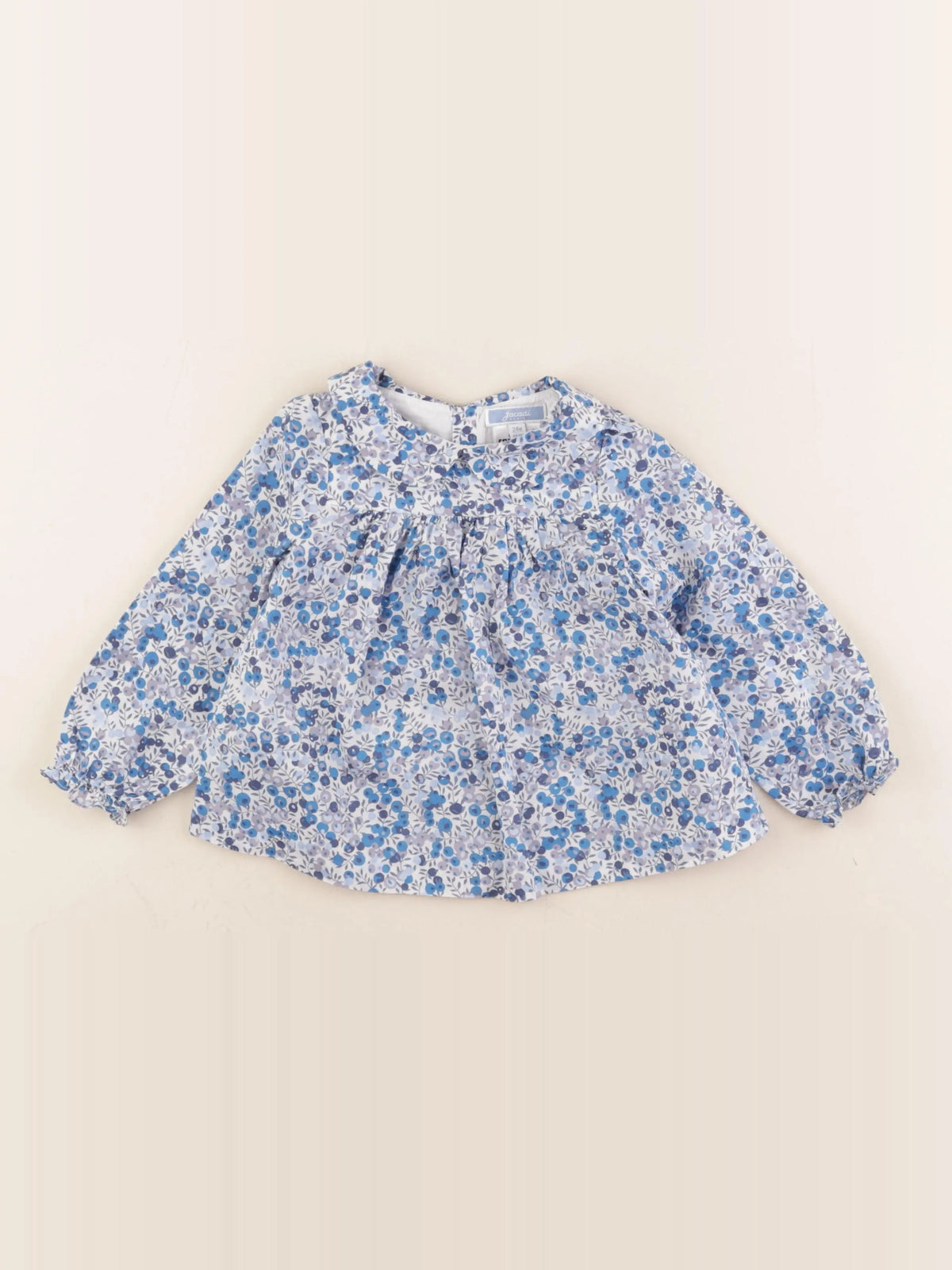 Jacadi - blouse liberty bleu - 24 mois