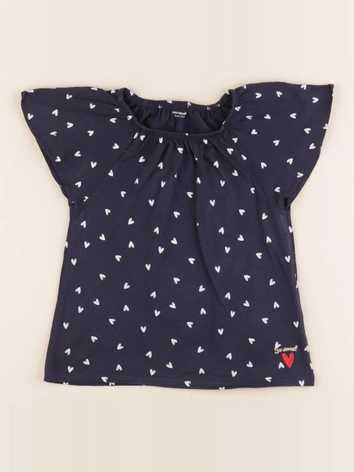 Vertbaudet - tee-shirt bleu - 6 ans