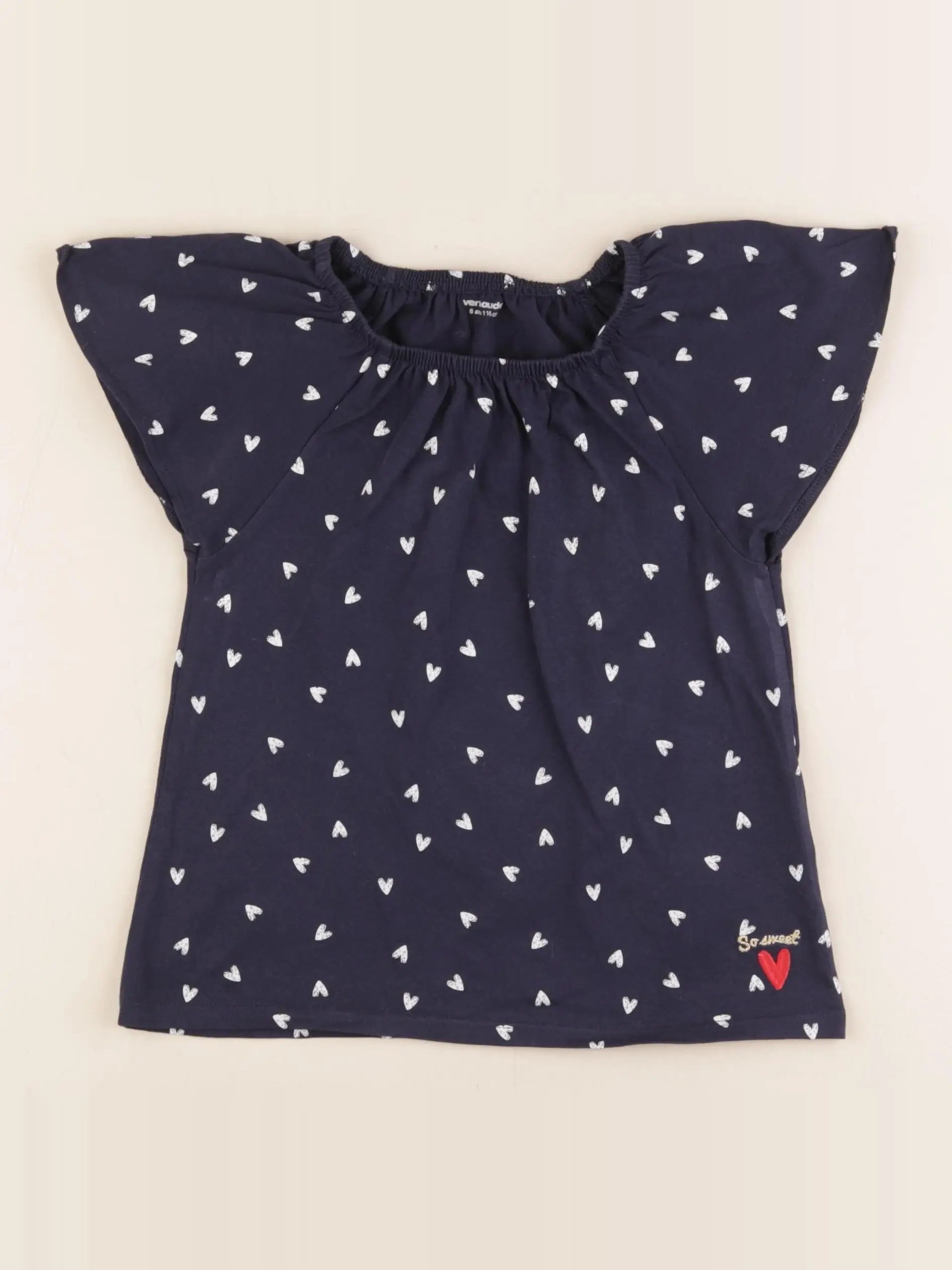 Vertbaudet - tee-shirt bleu - 6 ans