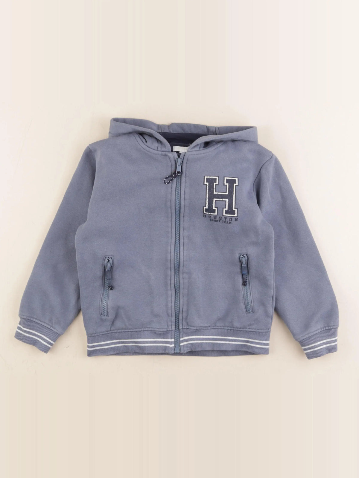 Vertbaudet - sweat bleu - 6 ans