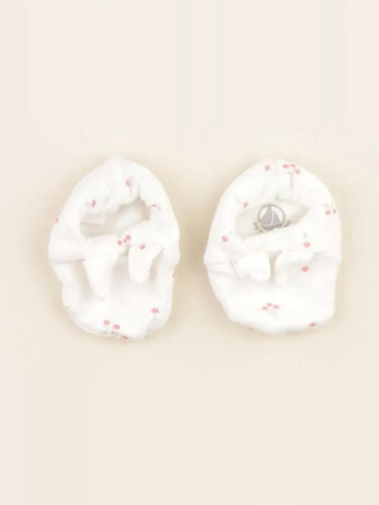 Petit Bateau - chaussons blanc, rose - pointure 15