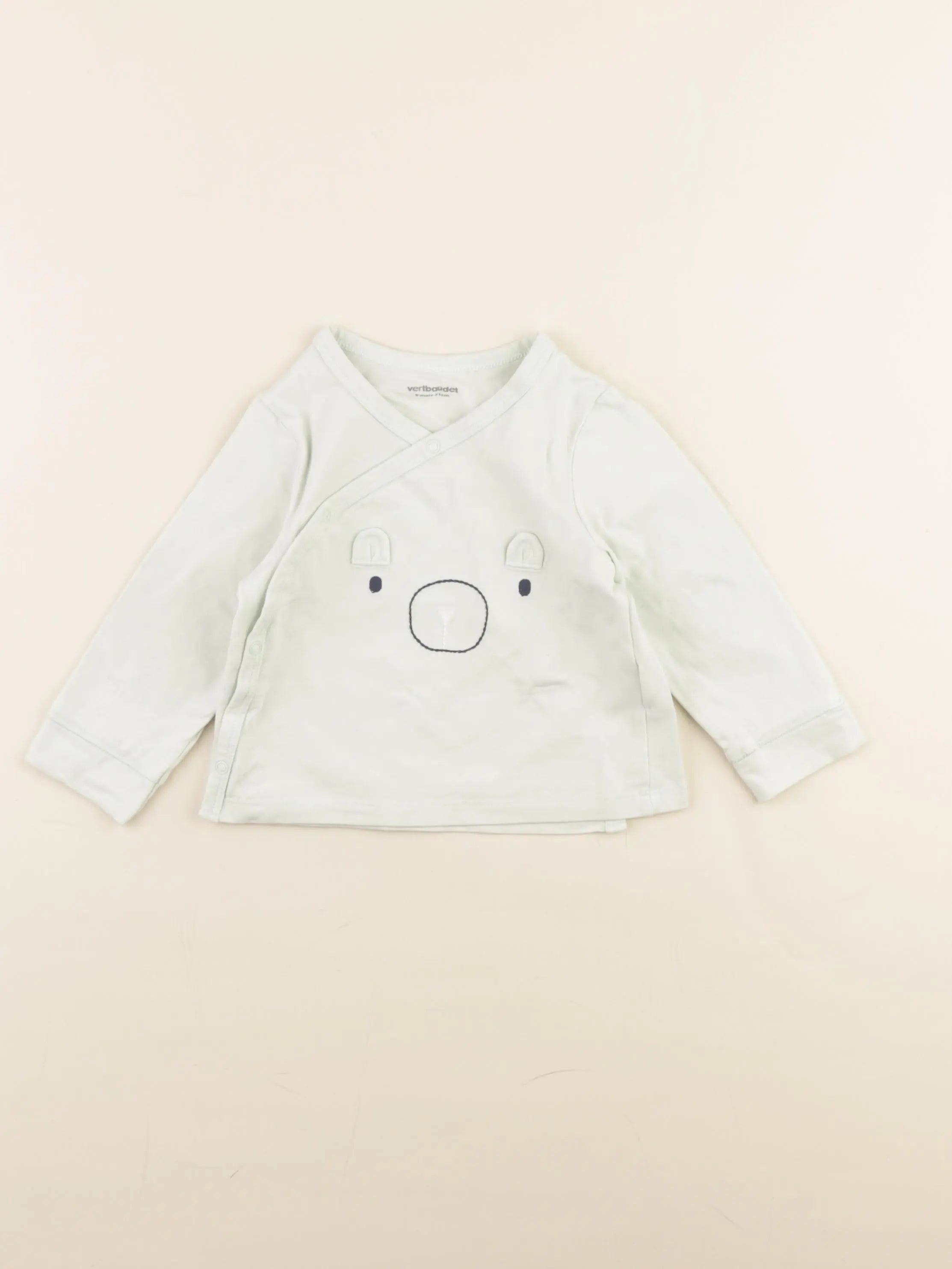 Vertbaudet - tee-shirt vert - 9 mois