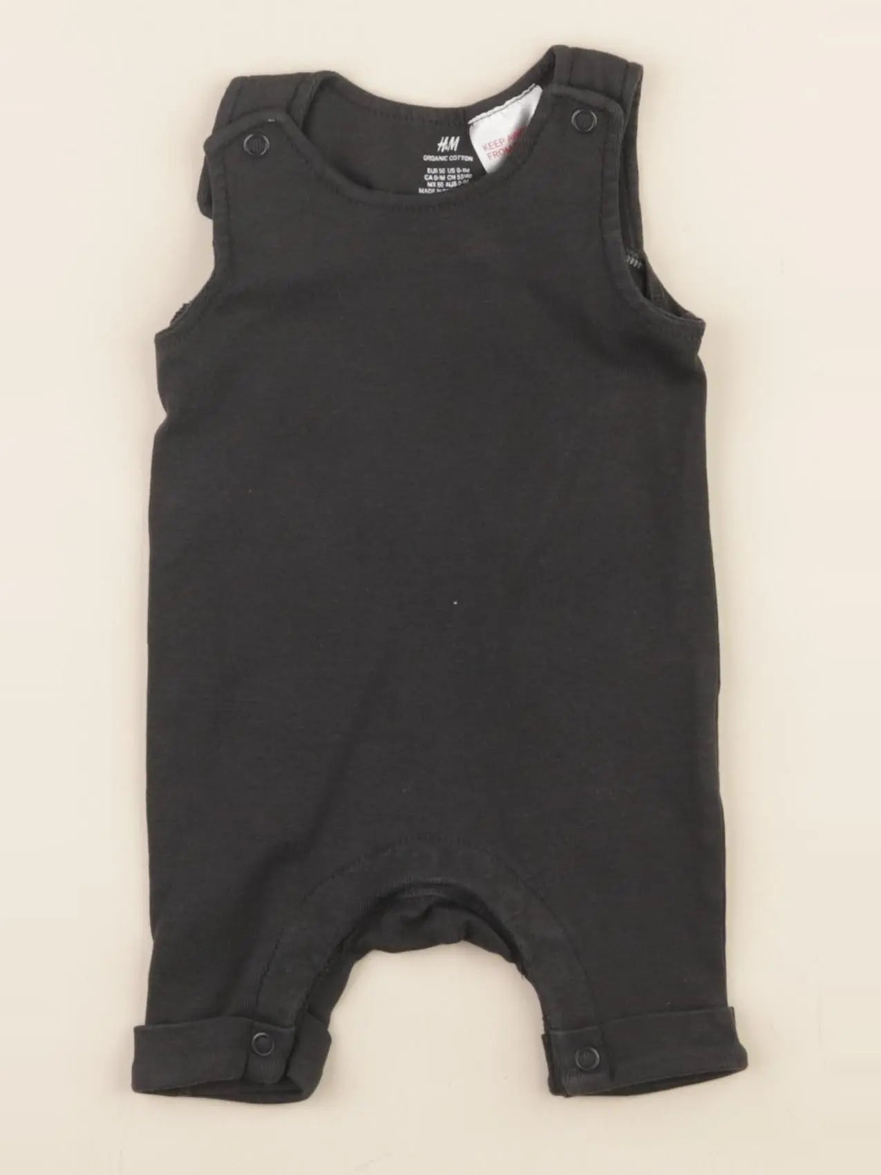 H&M - combinaison noir - 0/1 mois