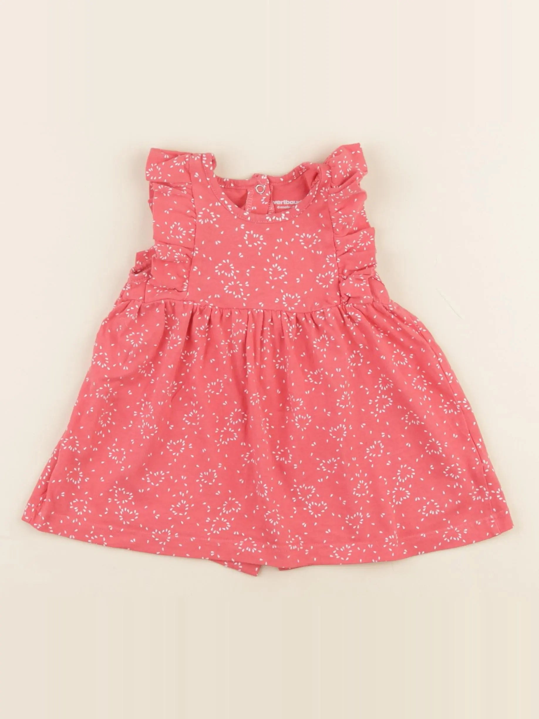 Vertbaudet - robe rose - 6 mois