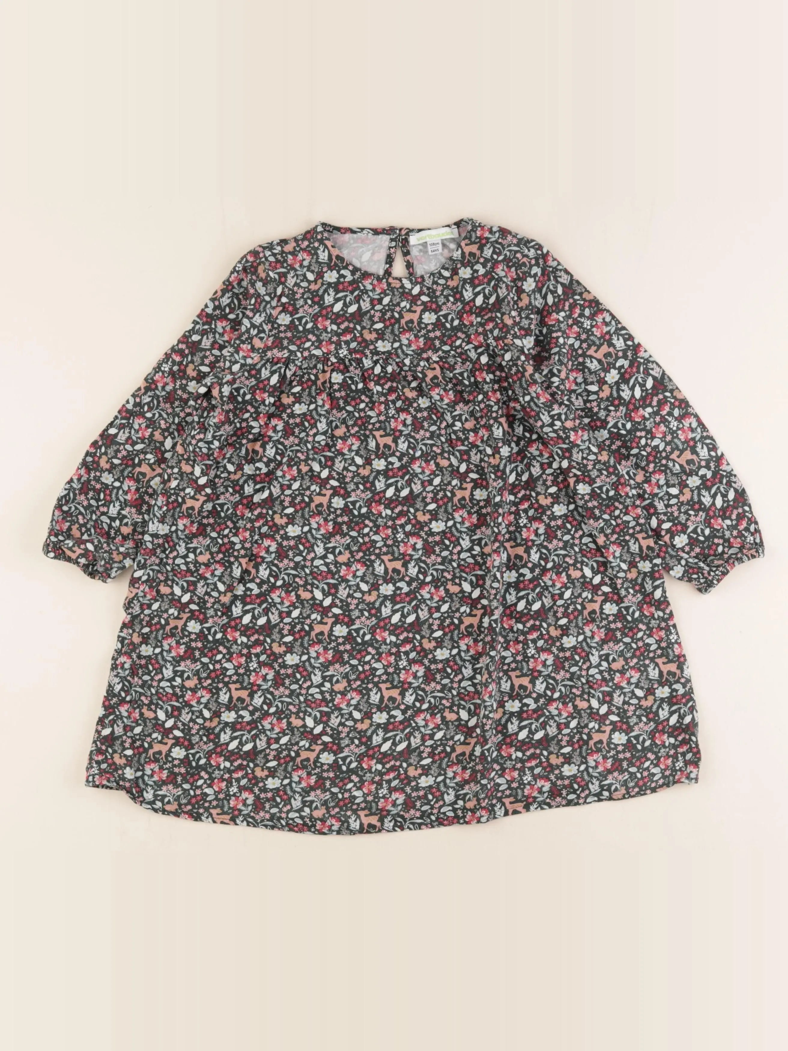 Vertbaudet - robe vert - 5 ans