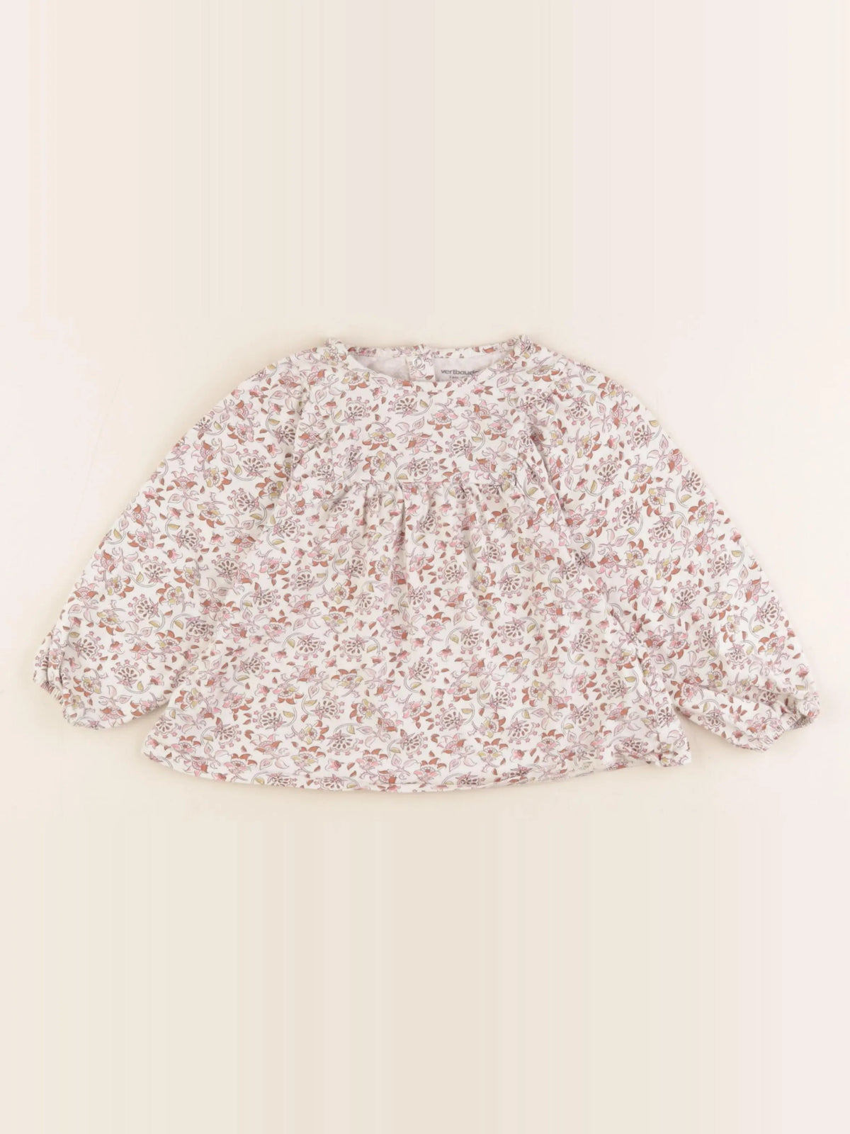 Vertbaudet - tee-shirt beige - 3 ans