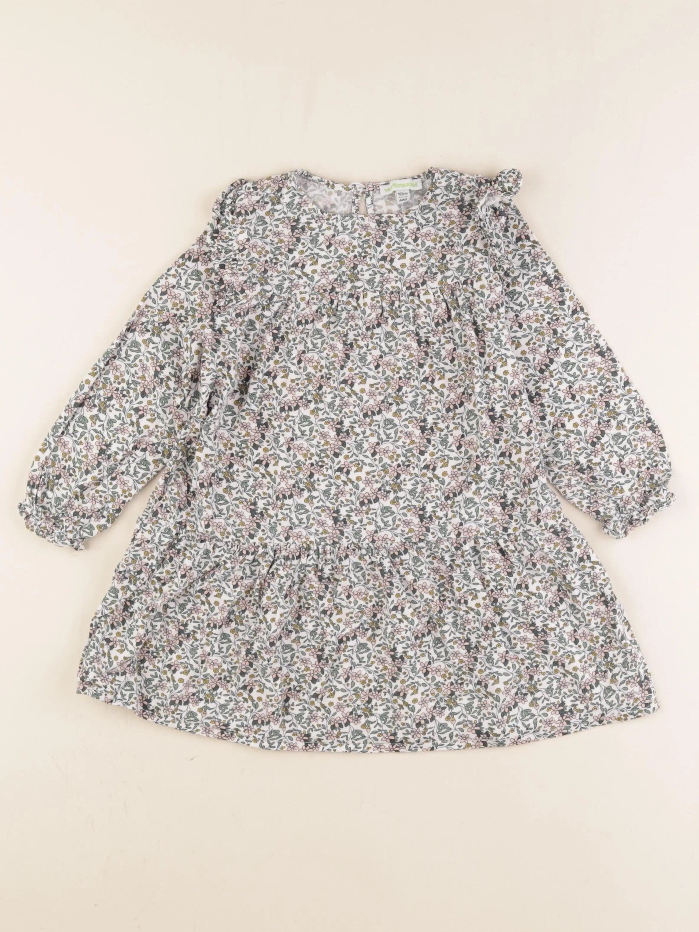 Vertbaudet - robe multicolore - 4 ans