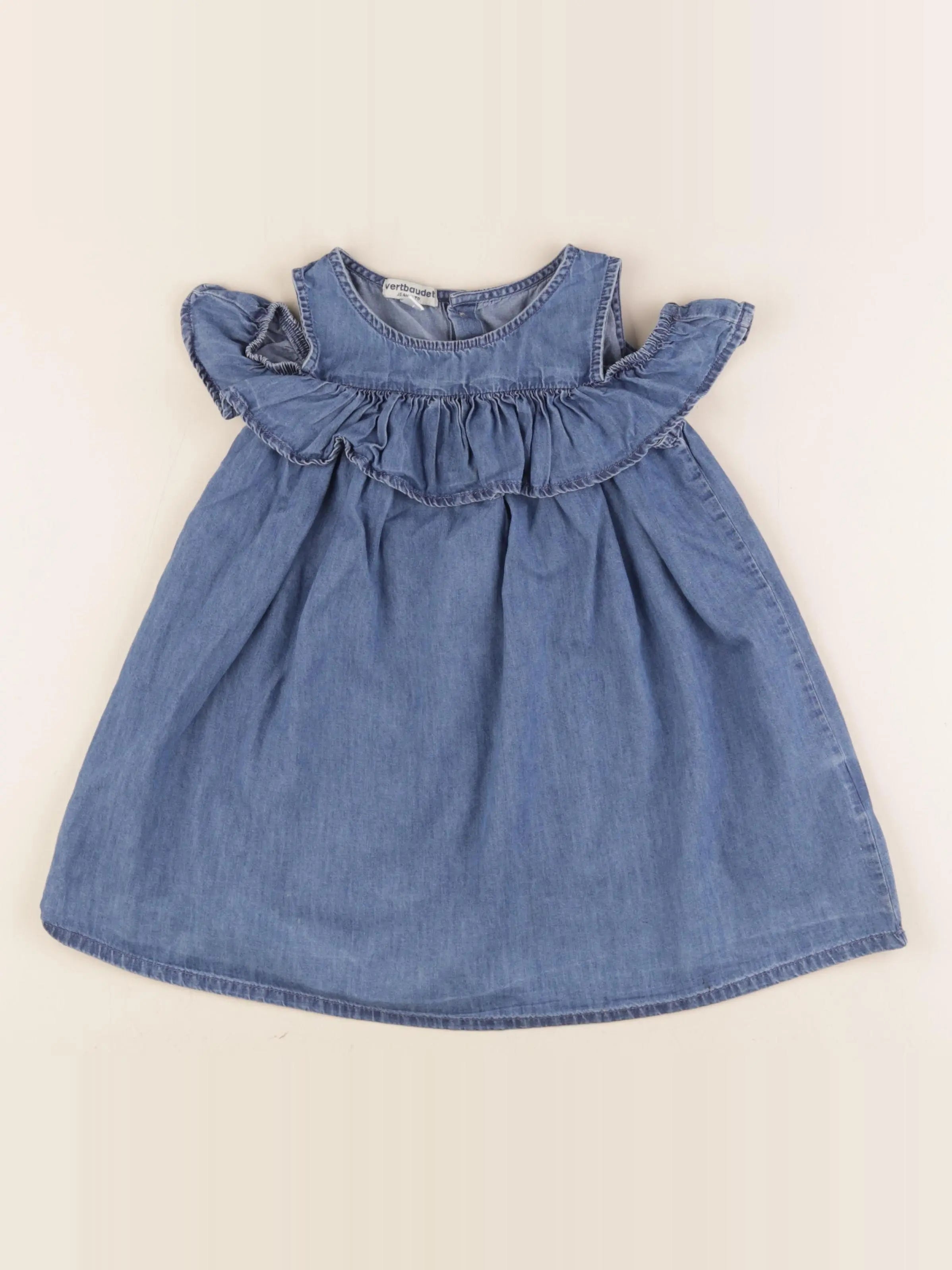 Vertbaudet - robe bleu - 4 ans