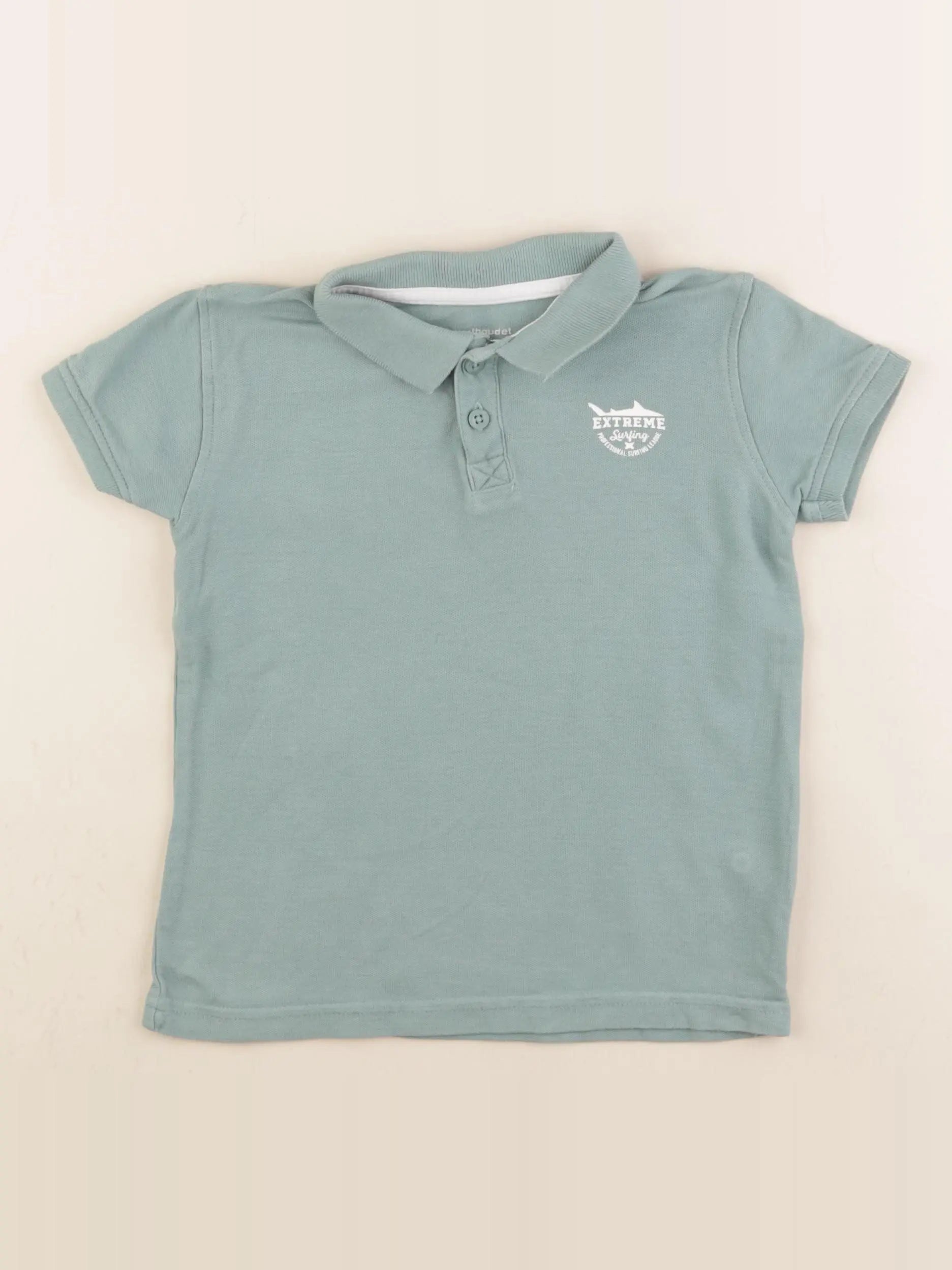 Vertbaudet - polo vert - 4 ans