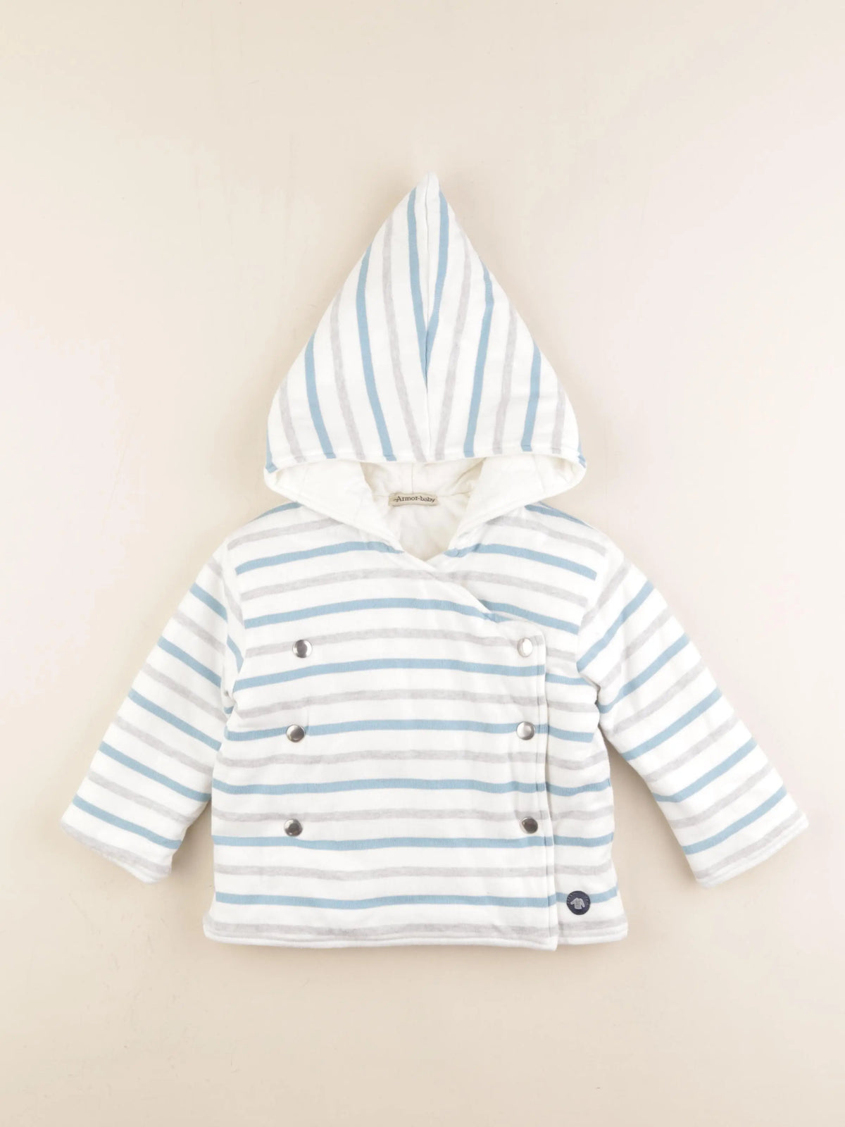 Armor Lux - veste blanc, bleu - 2 ans