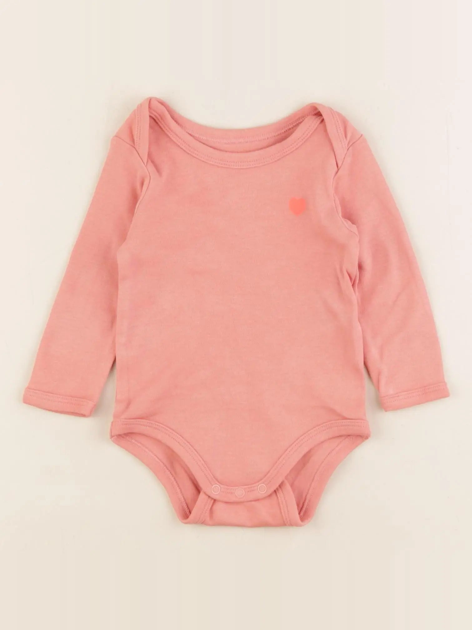 Vertbaudet - body rose - 6 mois