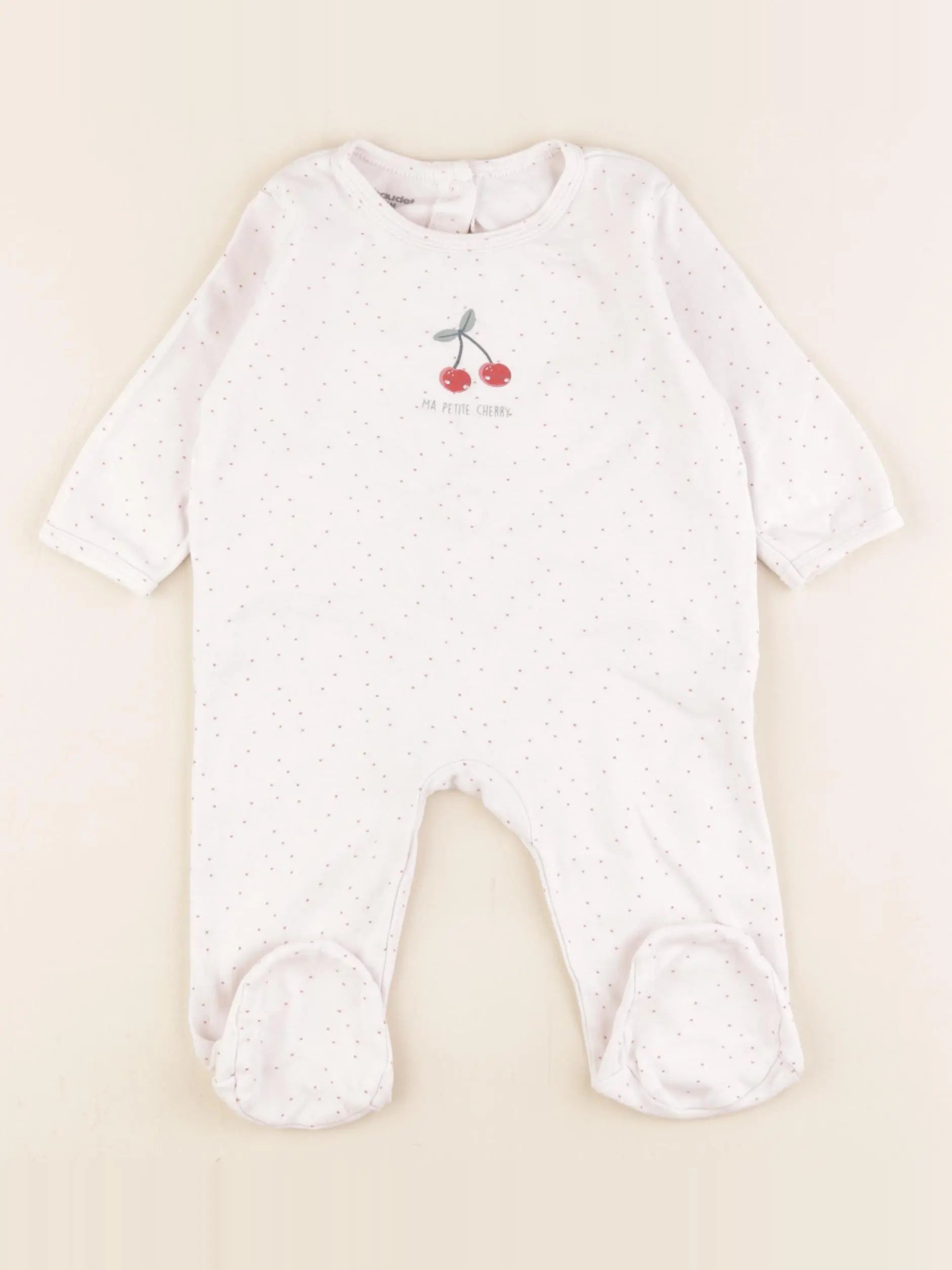 Vertbaudet - pyjama coton rose - 6 mois