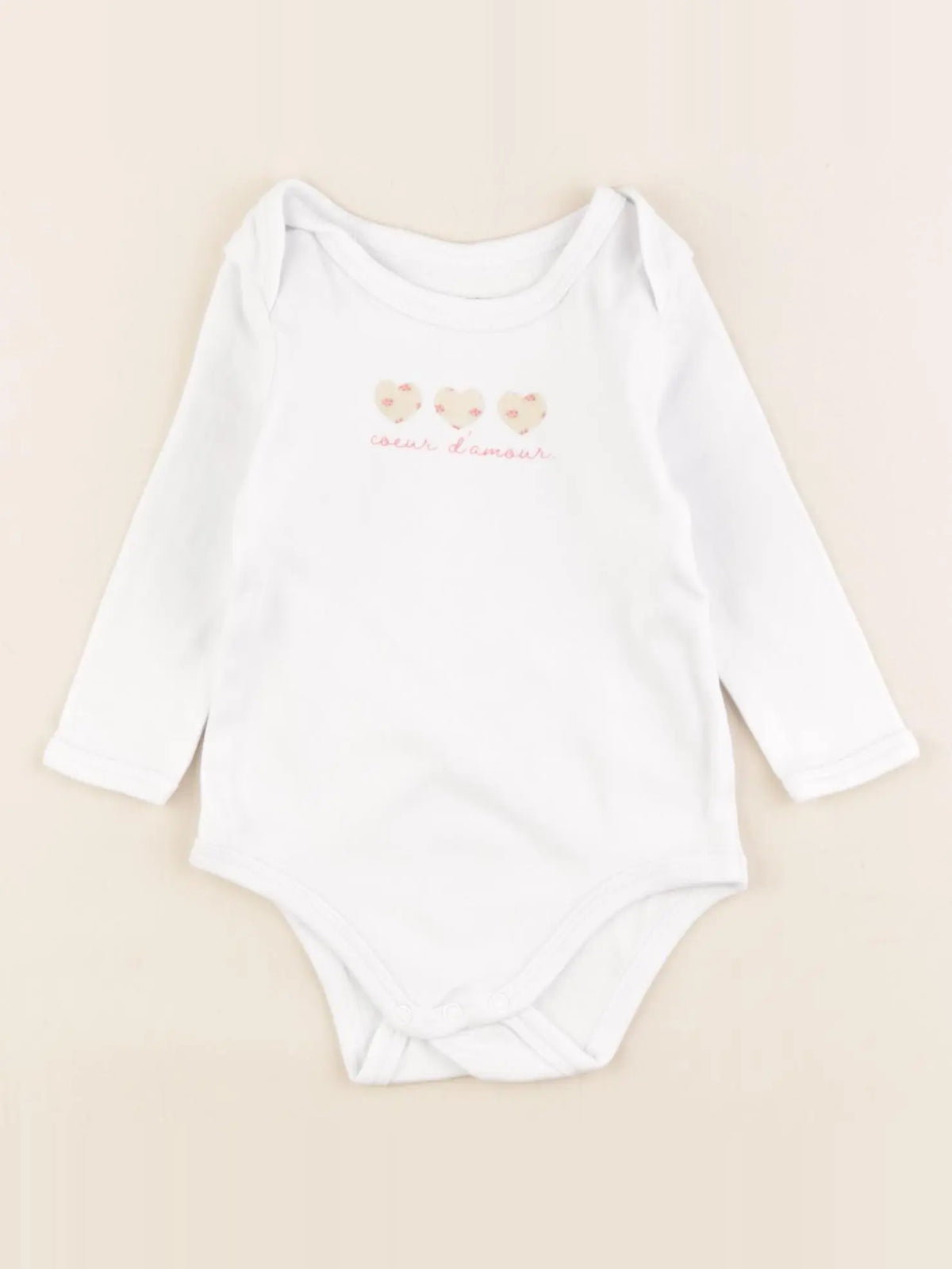 Vertbaudet - body blanc - 6 mois