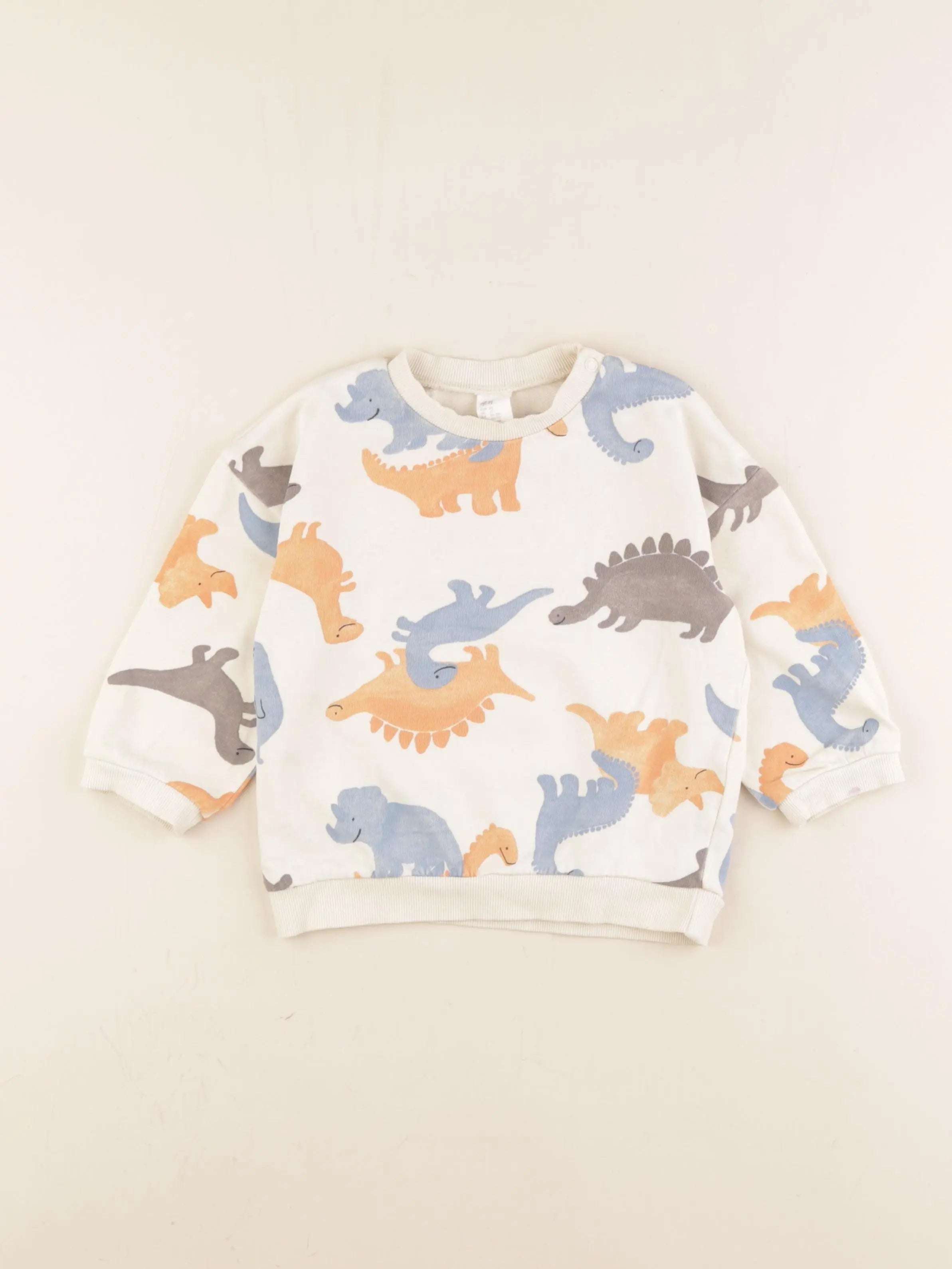 H&M - sweat beige - 18/24 mois