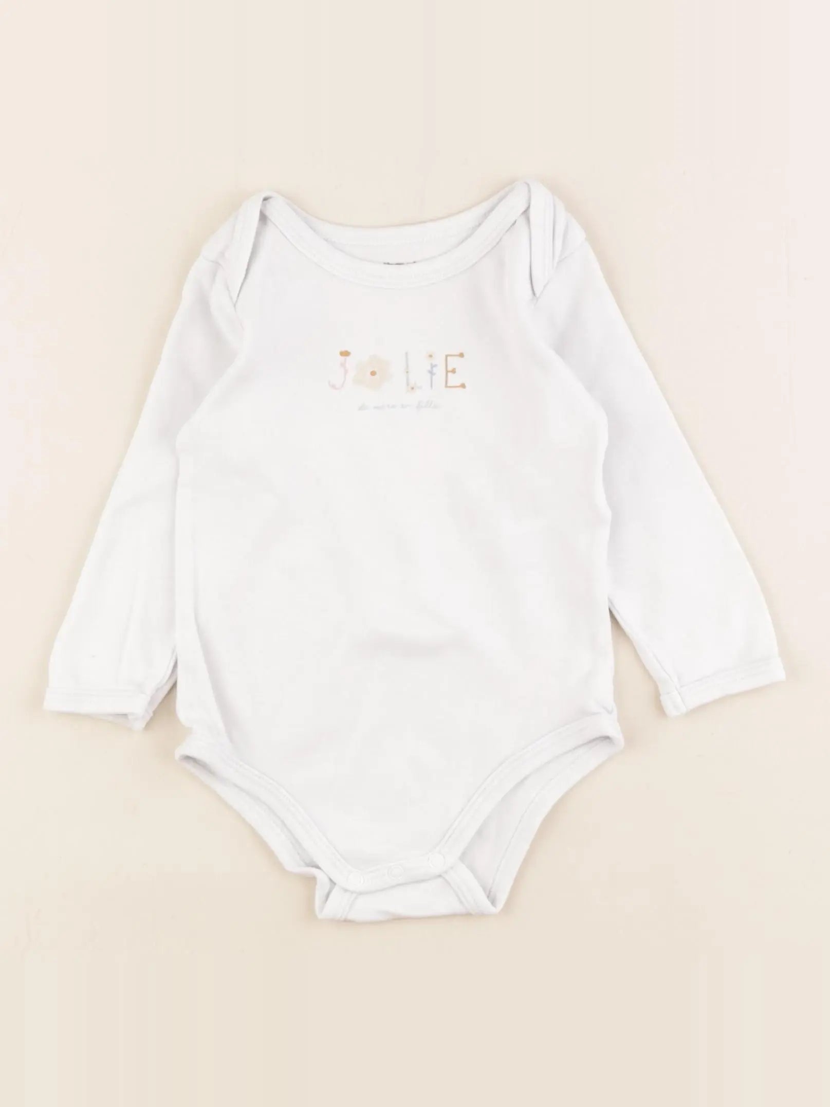 Vertbaudet - body blanc - 12 mois