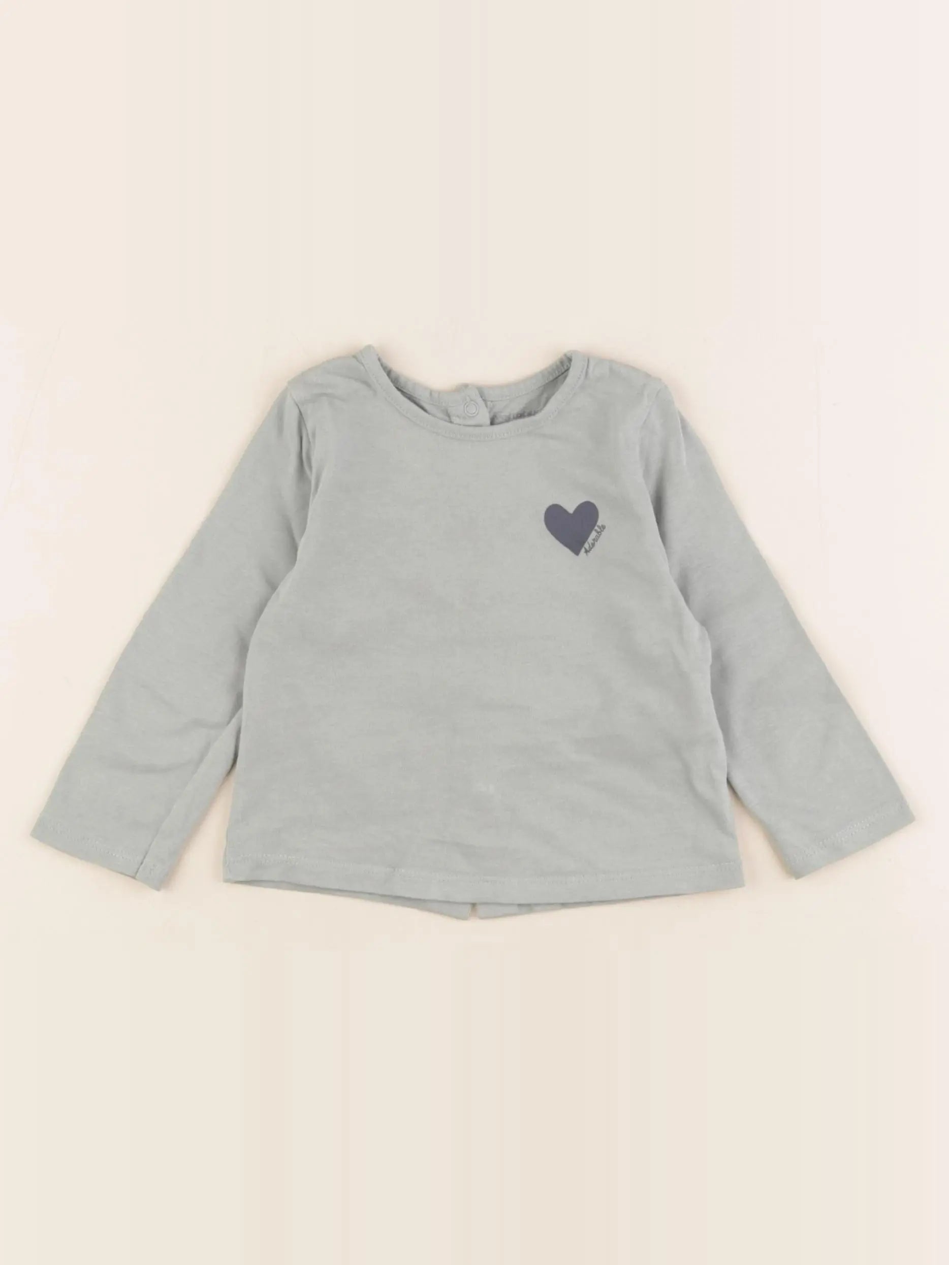 Vertbaudet - tee-shirt vert - 6 mois