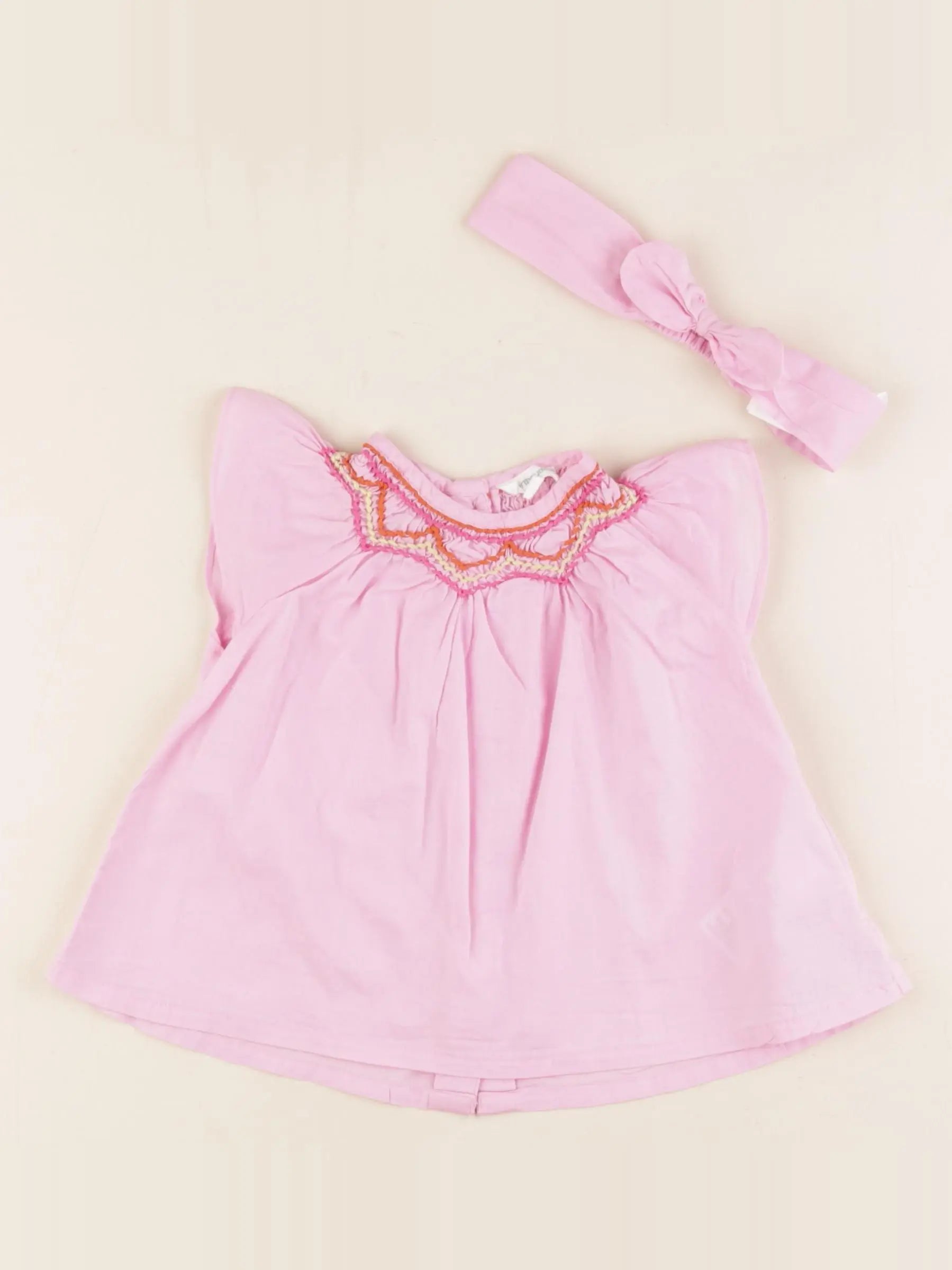 Vertbaudet - blouse rose - 18 mois