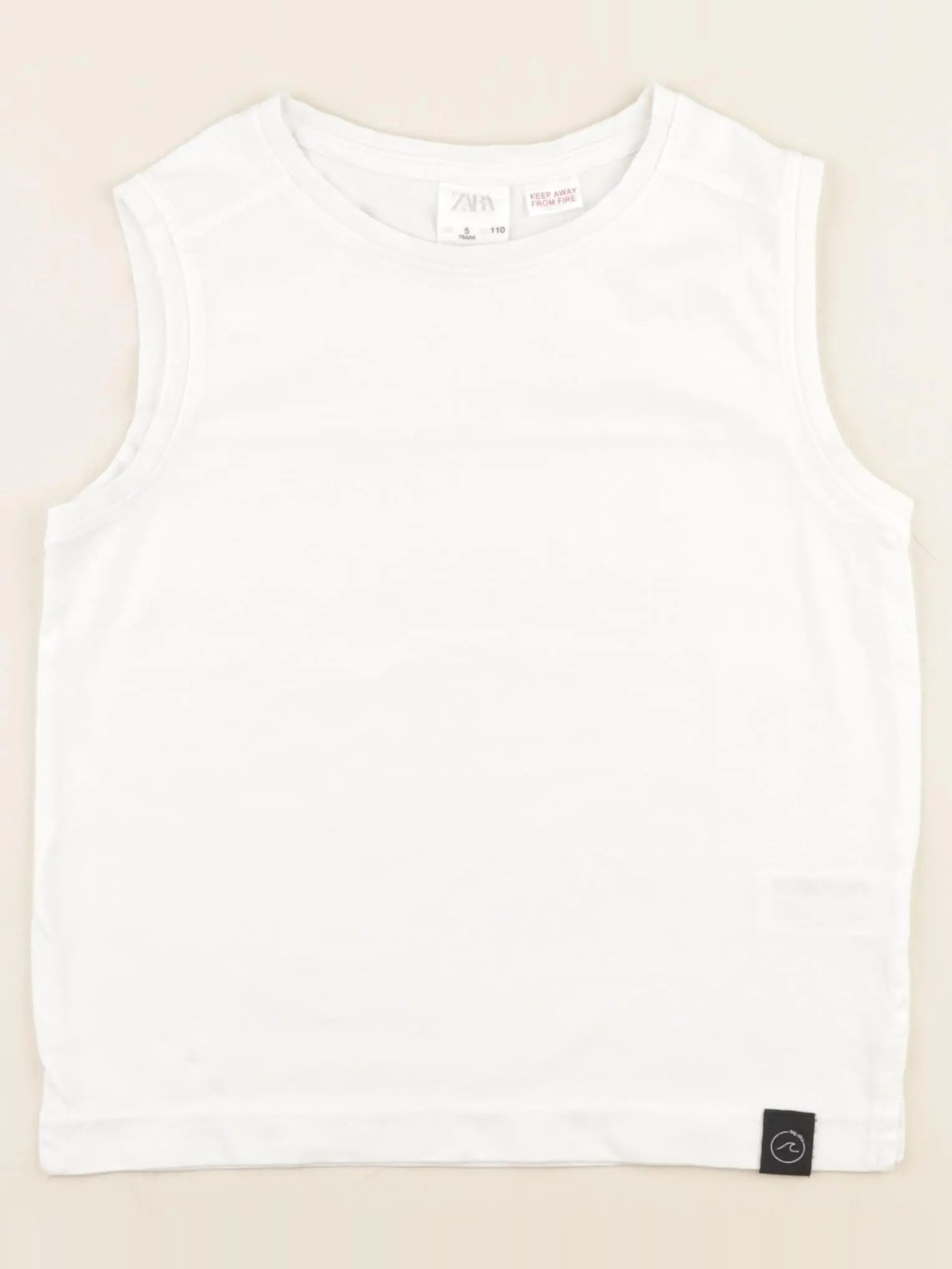 Zara - débardeur blanc - 5 ans