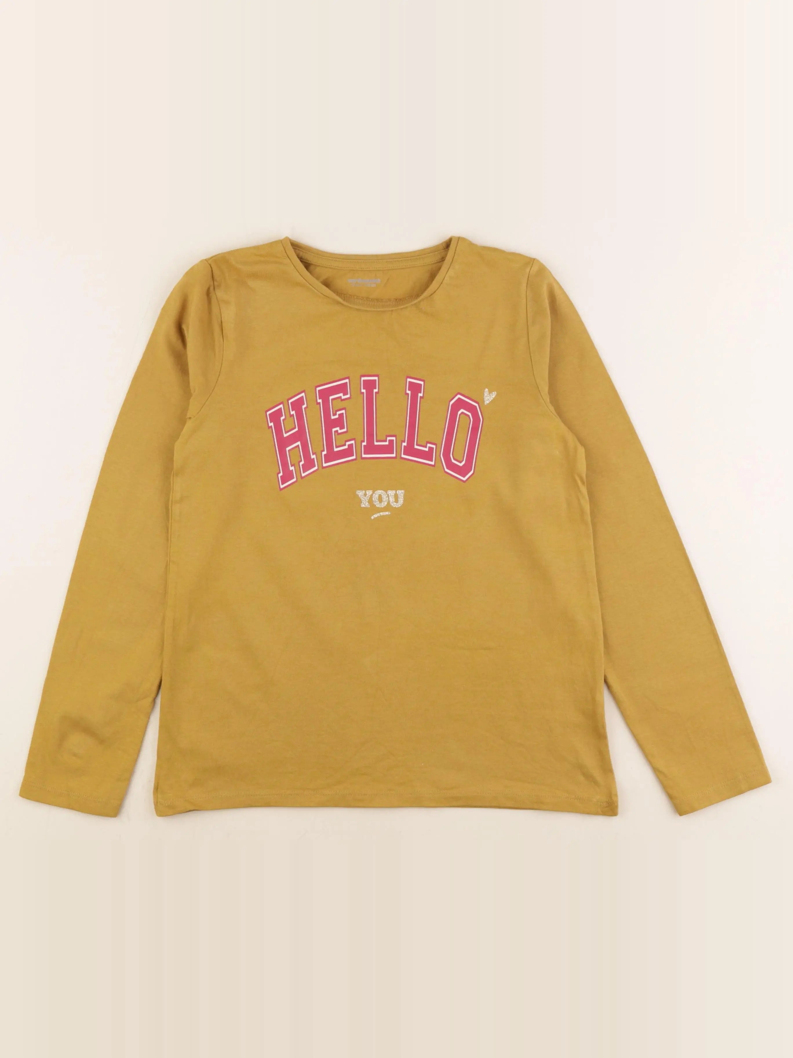 Vertbaudet - tee-shirt jaune - 10 ans
