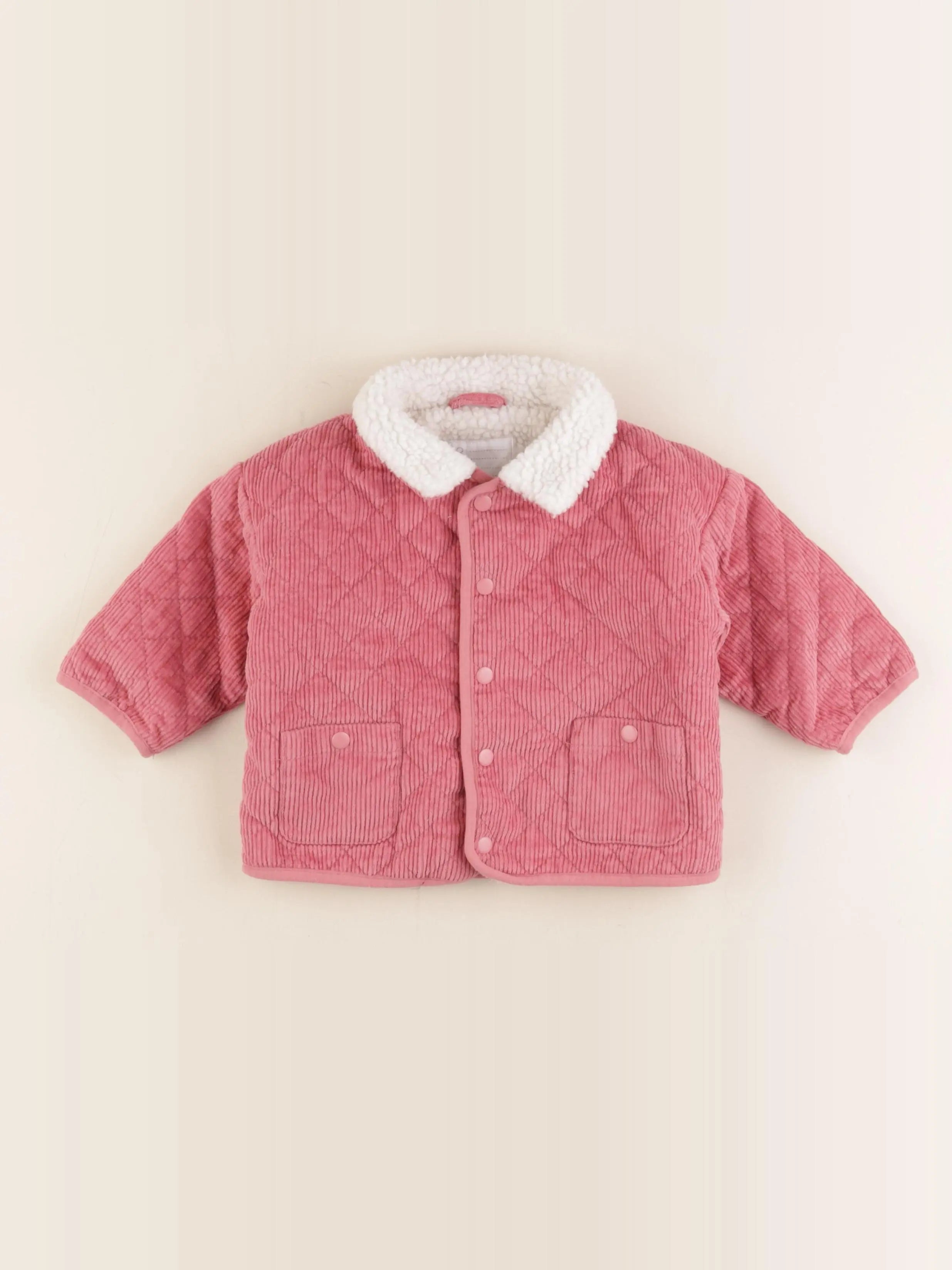 Vertbaudet - veste rose - 9 mois