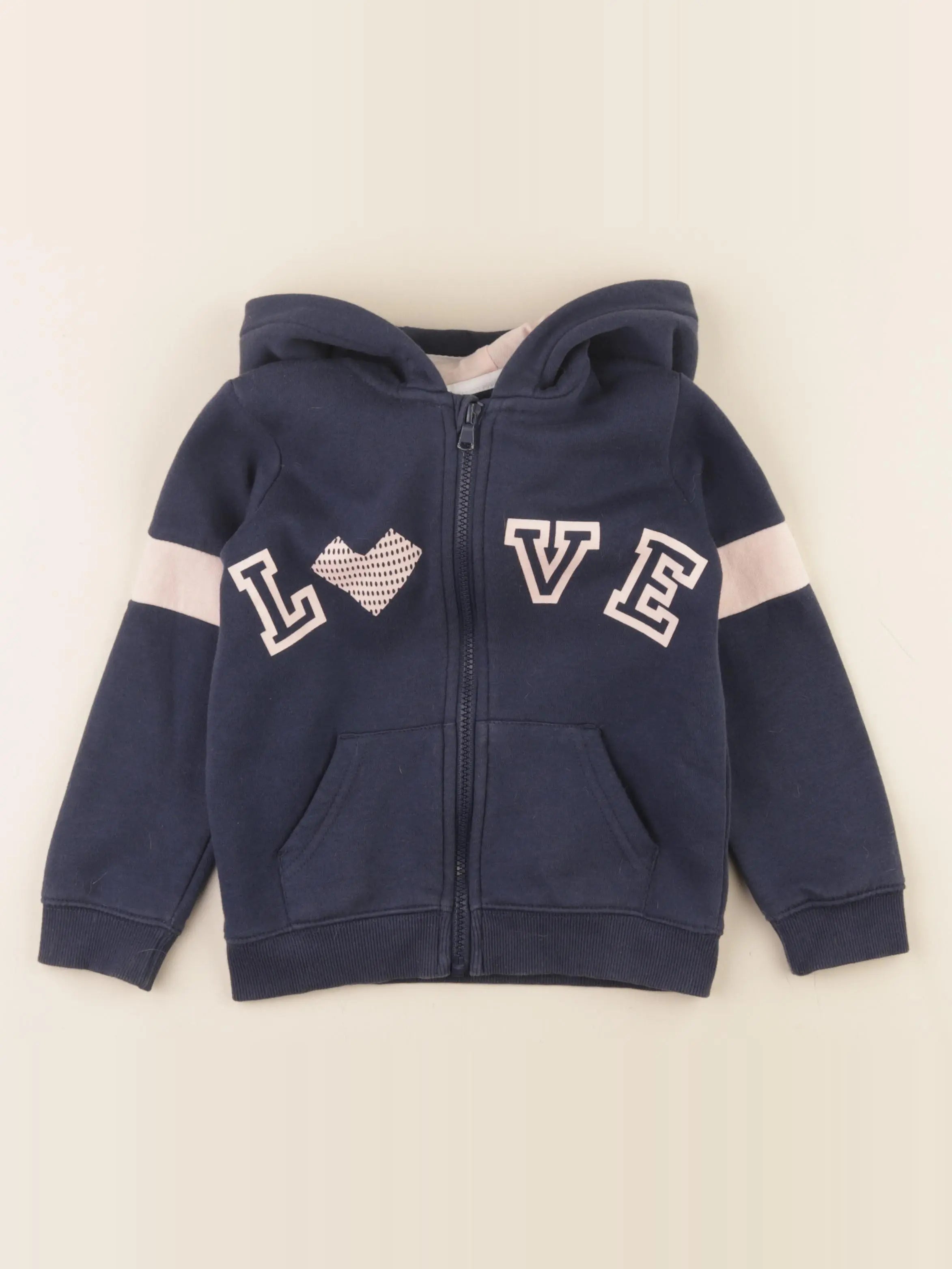 Vertbaudet - sweat bleu - 6 ans