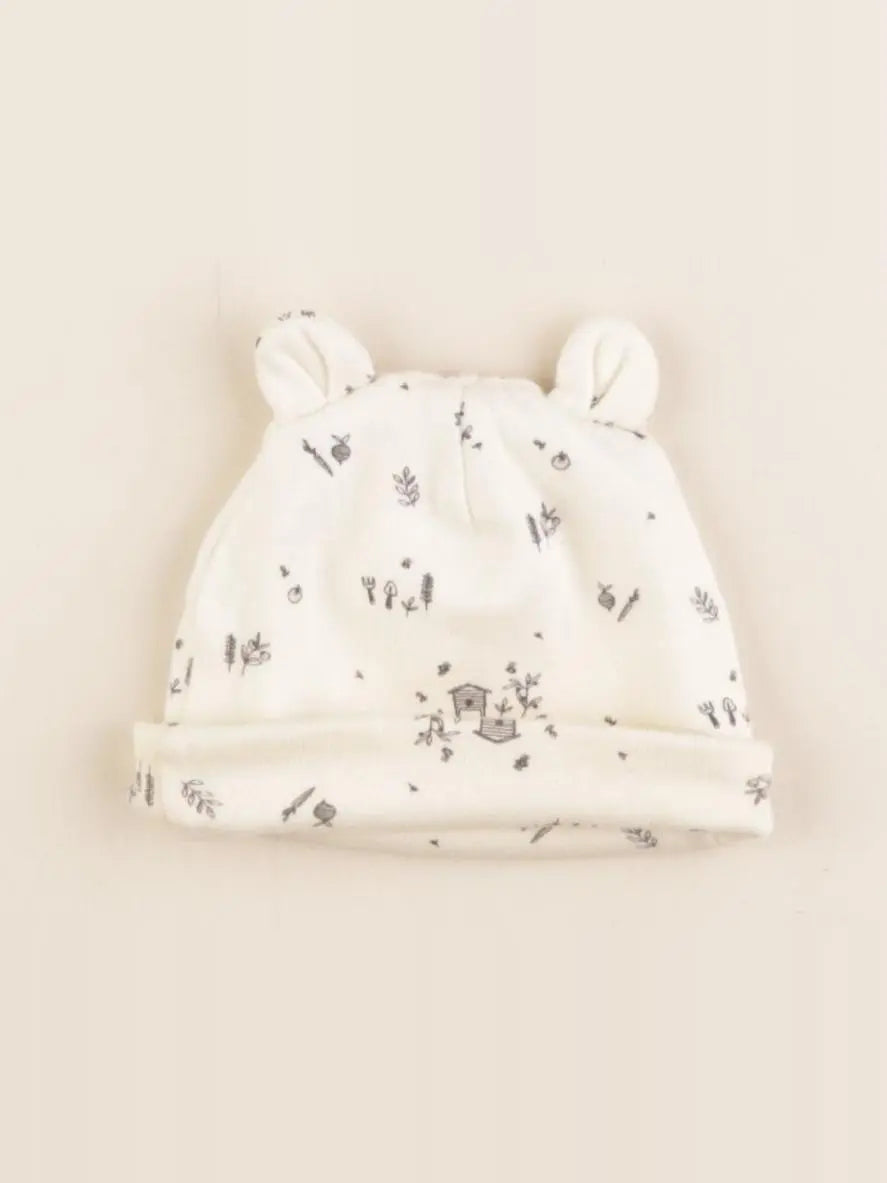 Vertbaudet - bonnet beige - 0/1 mois