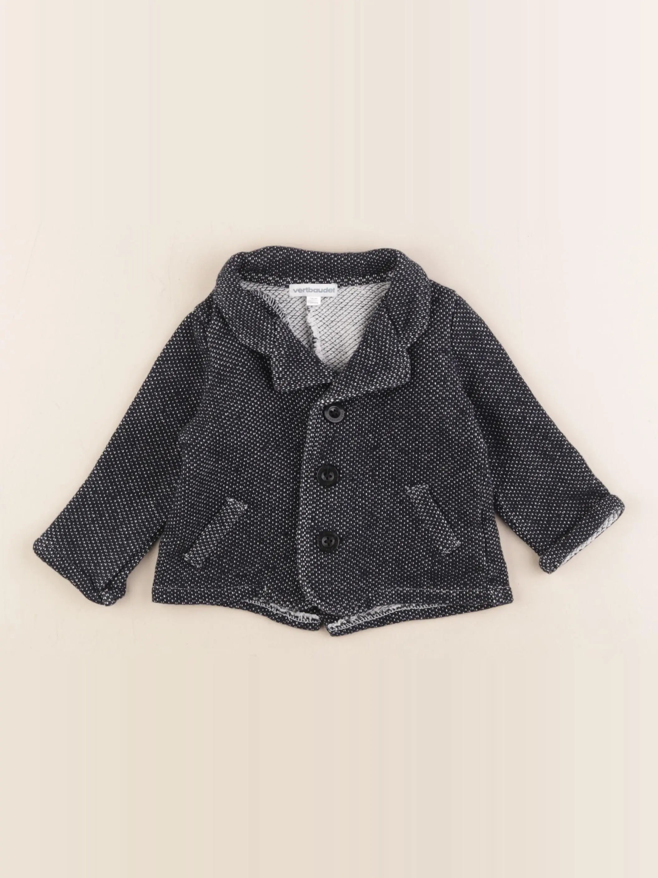 Vertbaudet - veste bleu - 12 mois