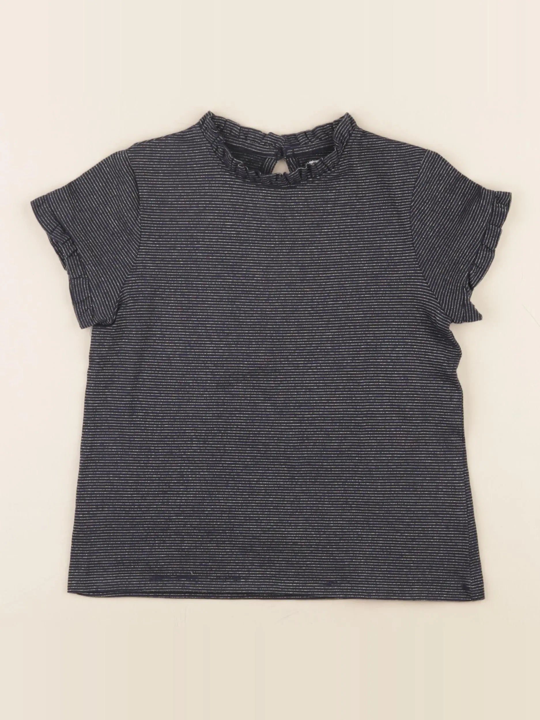 Vertbaudet - tee-shirt bleu, or - 6 ans